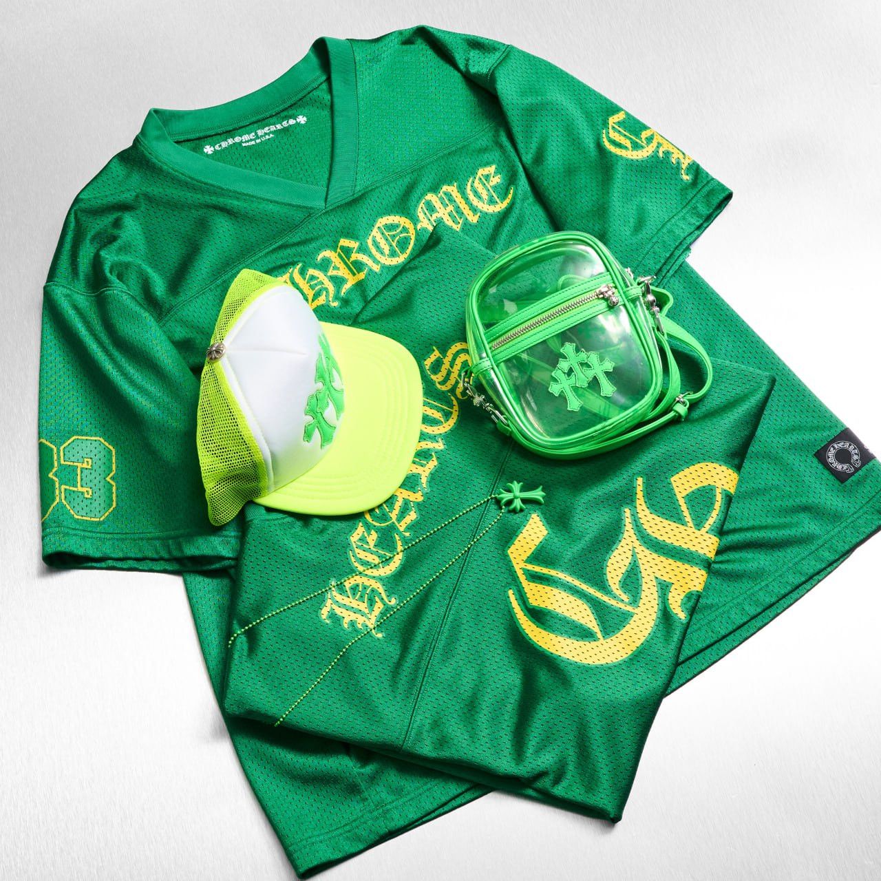 Chrome Hearts Set Neon Chrome Hearts Size US L / EU 52-54 / 3 - 1 Thumbnail