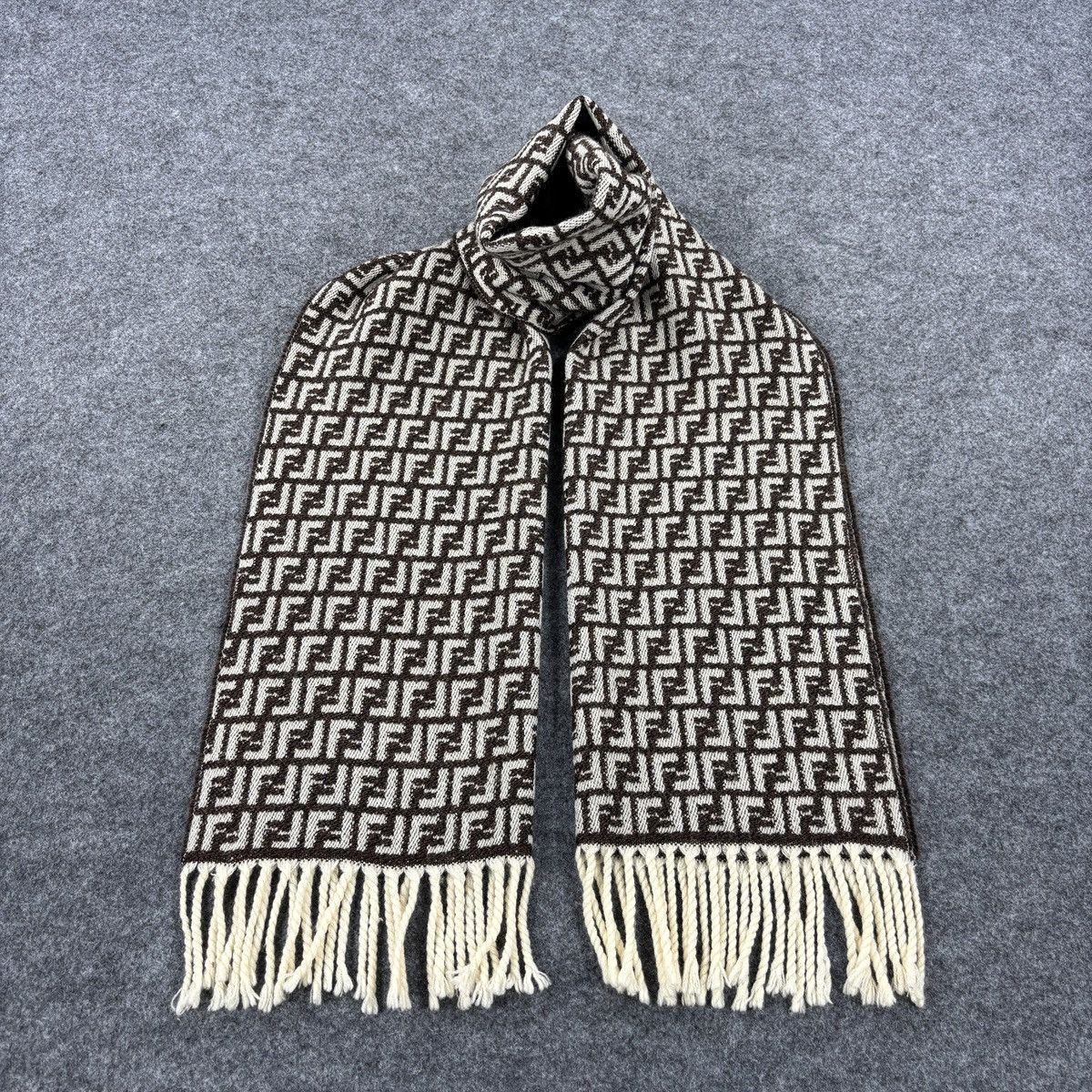 Fendi × Vintage Fendi Scarf # D730 # Muffler # Neckwear Size ONE SIZE - 1 Thumbnail