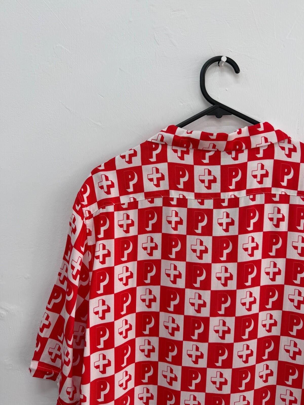 Ksubi new ksubi medium m short sleeve resort shirt check red white Size US M / EU 48-50 / 2 - 5 Thumbnail