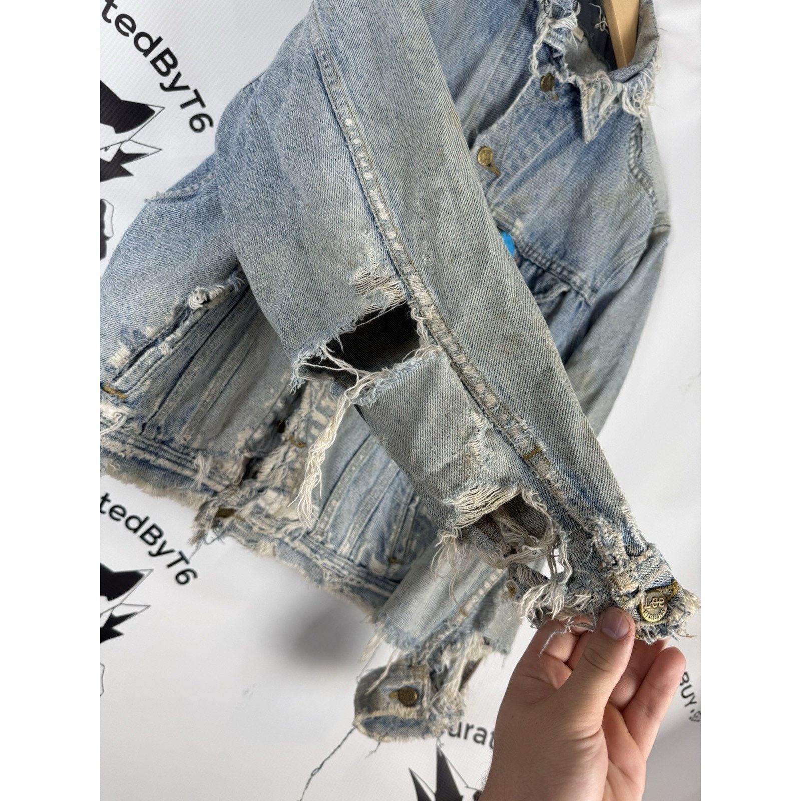 Lee Vintage Lee Denim Jacket 42R Workwear Distressed USA 70s Size US L / EU 52-54 / 3 - 10 Thumbnail