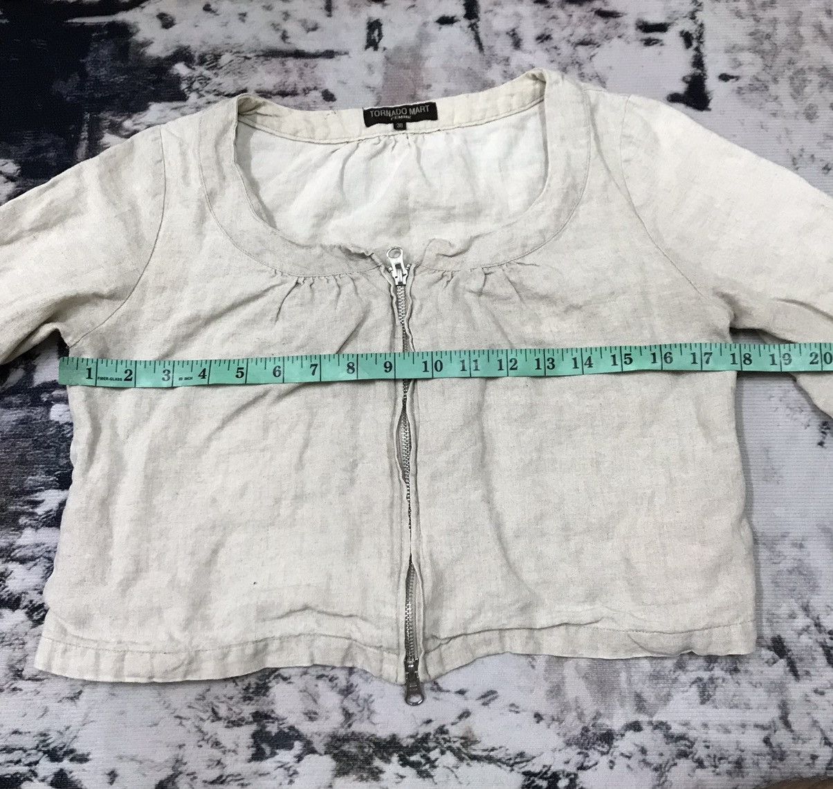 Japanese Brand × Tornado Mart × Vintage Tornado Mart Femme Crop Top Zip up Size S / US 4 / IT 40 - 11 Thumbnail
