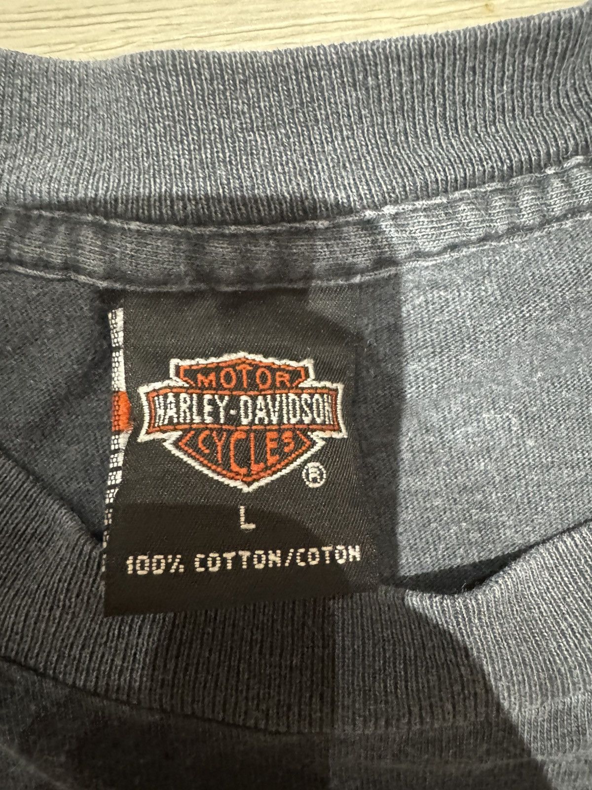 Harley Davidson × Vintage Vintage Black Harley Davidson Manchester Shirt Size US L / EU 52-54 / 3 - 3 Thumbnail