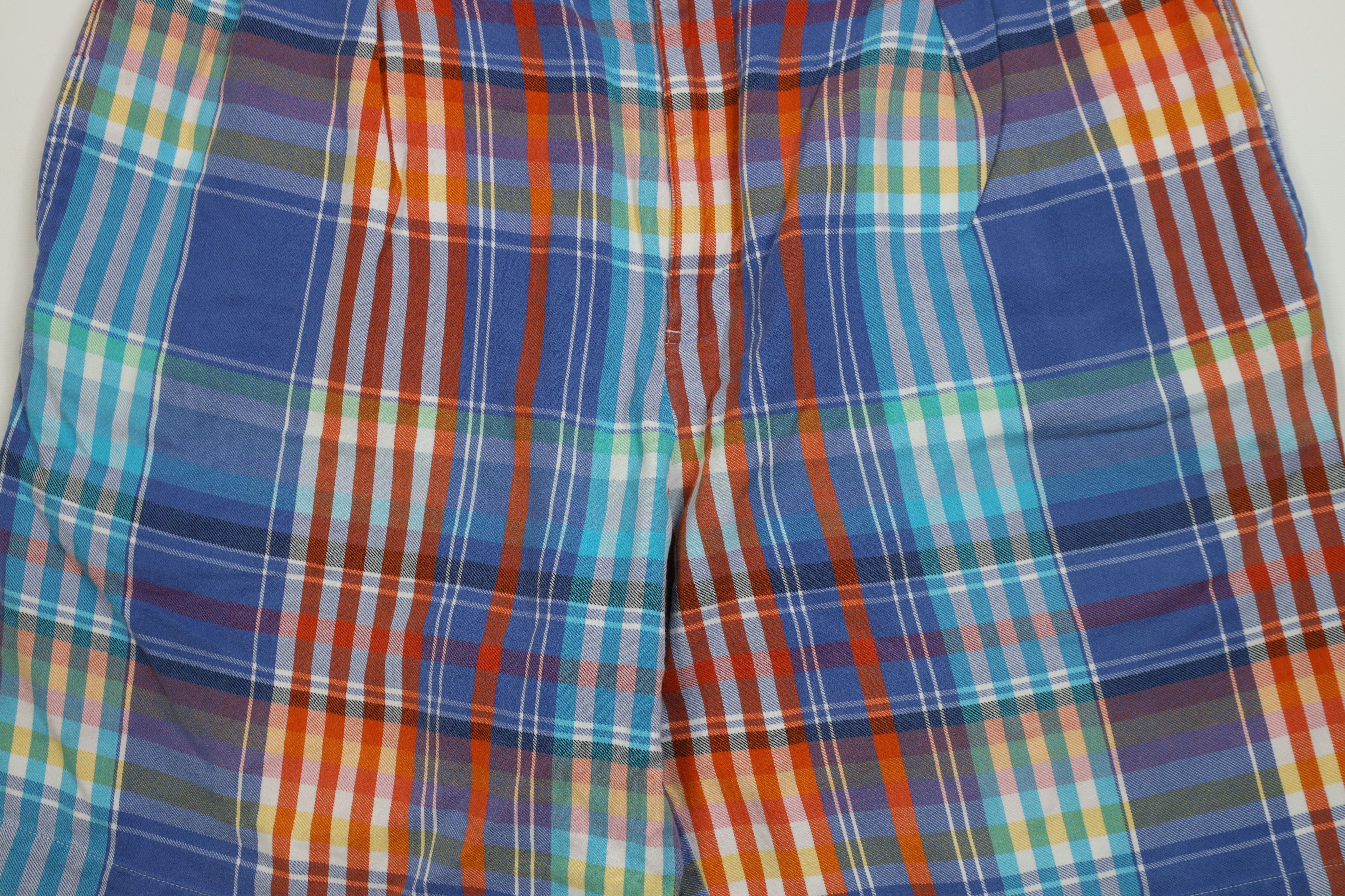 Ralph Lauren Vintage 90s Ralph Lauren Madras Plaid Flannel Chino Shorts Size US 38 / EU 54 - 3 Thumbnail