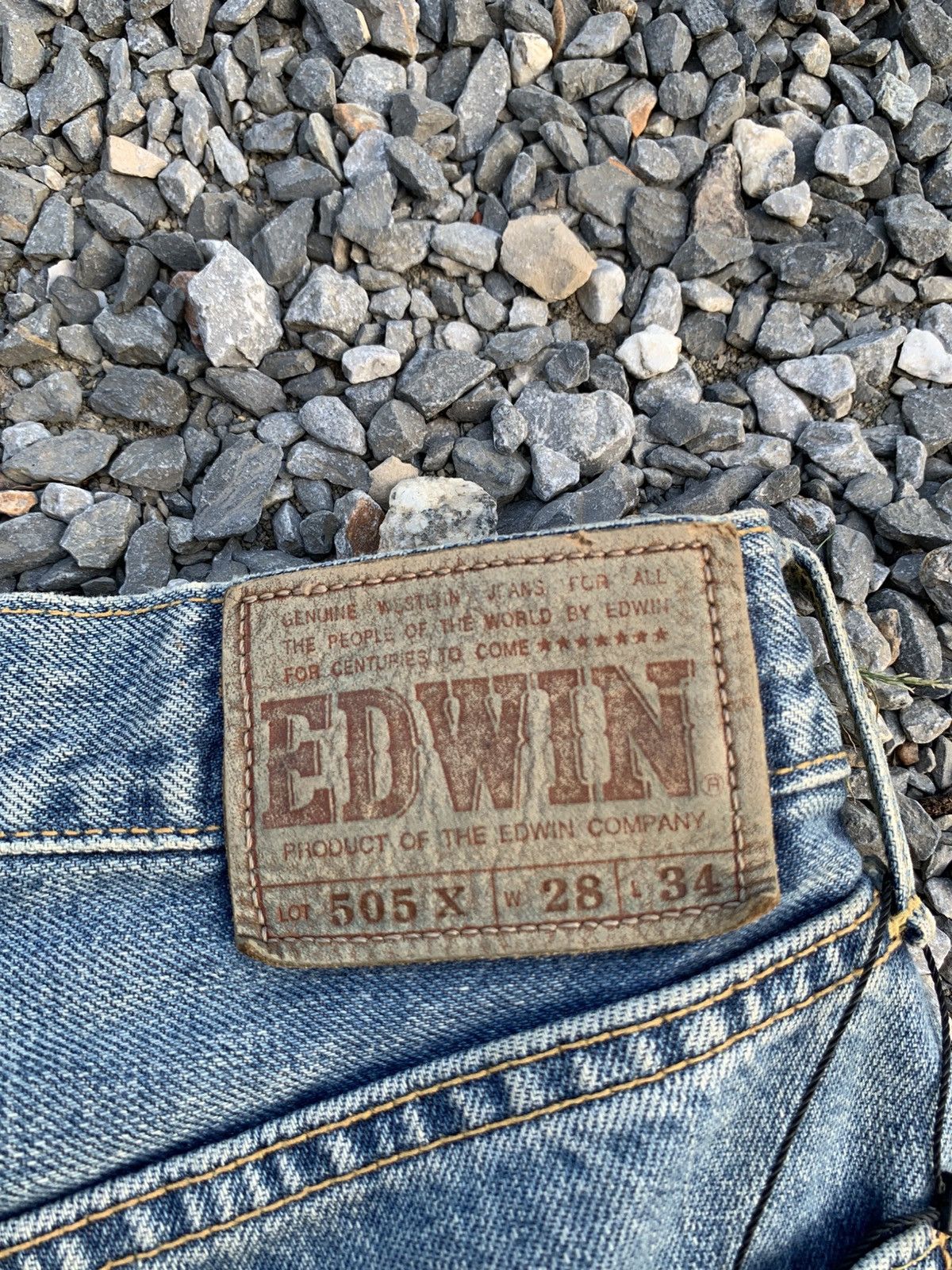 Kapital VINTAGE EDWIN SELVEDGE RUSTY FADED DISTRESSED DENIM Size US 27 - 11 Thumbnail