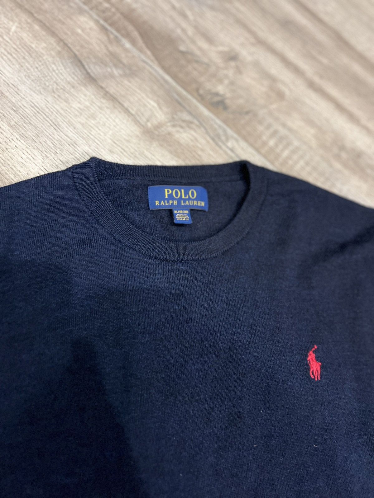 Polo Ralph Lauren × Vintage Vintage Polo Ralph Lauren Sweater Dark Blue Thin Size US S / EU 44-46 / 1 - 3 Thumbnail