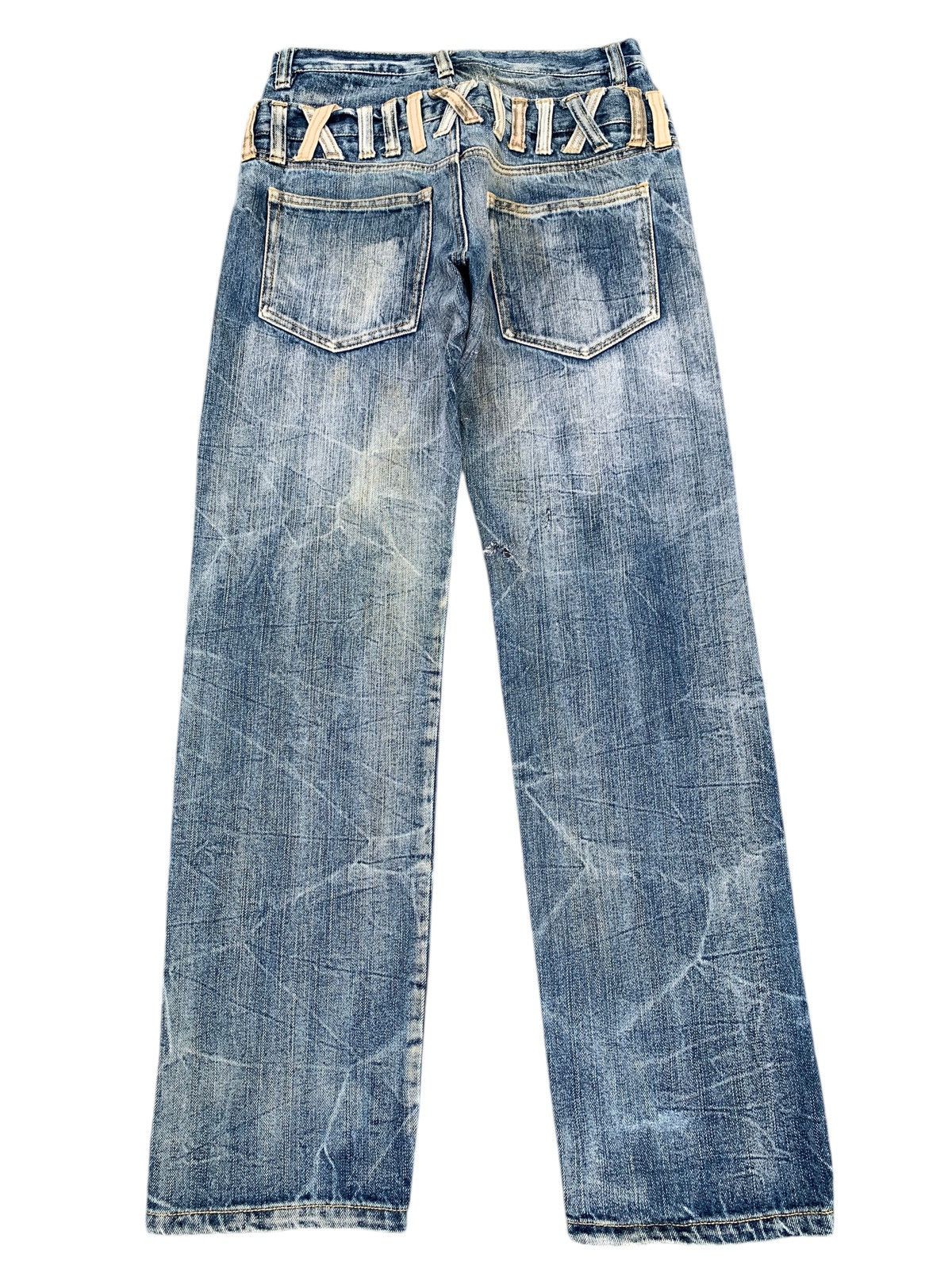 Kapital DOUBLE WAIST MUDMAX RUSTY PUNK JAPANESE DISTRESSED DENIM Size US 28 / EU 44 - 3 Thumbnail
