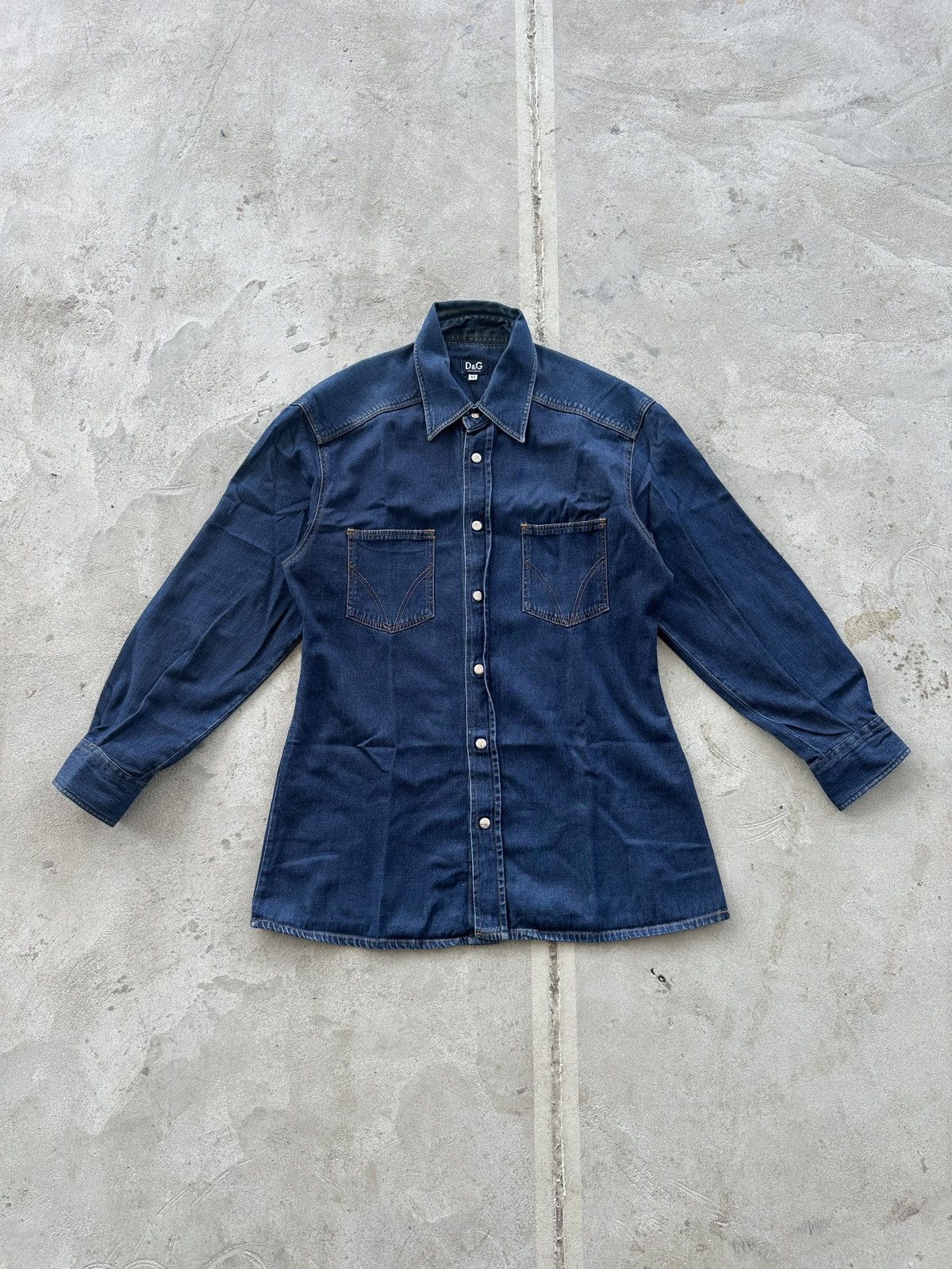 Dolce & Gabbana Vintage D&G Dolce & Gabbana Denim Shirt Women’s Size M Size M / US 6-8 / IT 42-44 - 1 Thumbnail