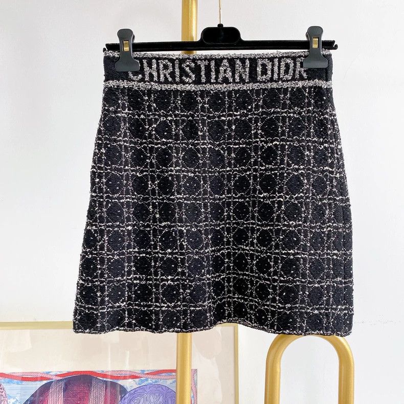 Dior Dior Tweed plaid skirt Size 24" / US 00 / IT 34 - 2 Thumbnail