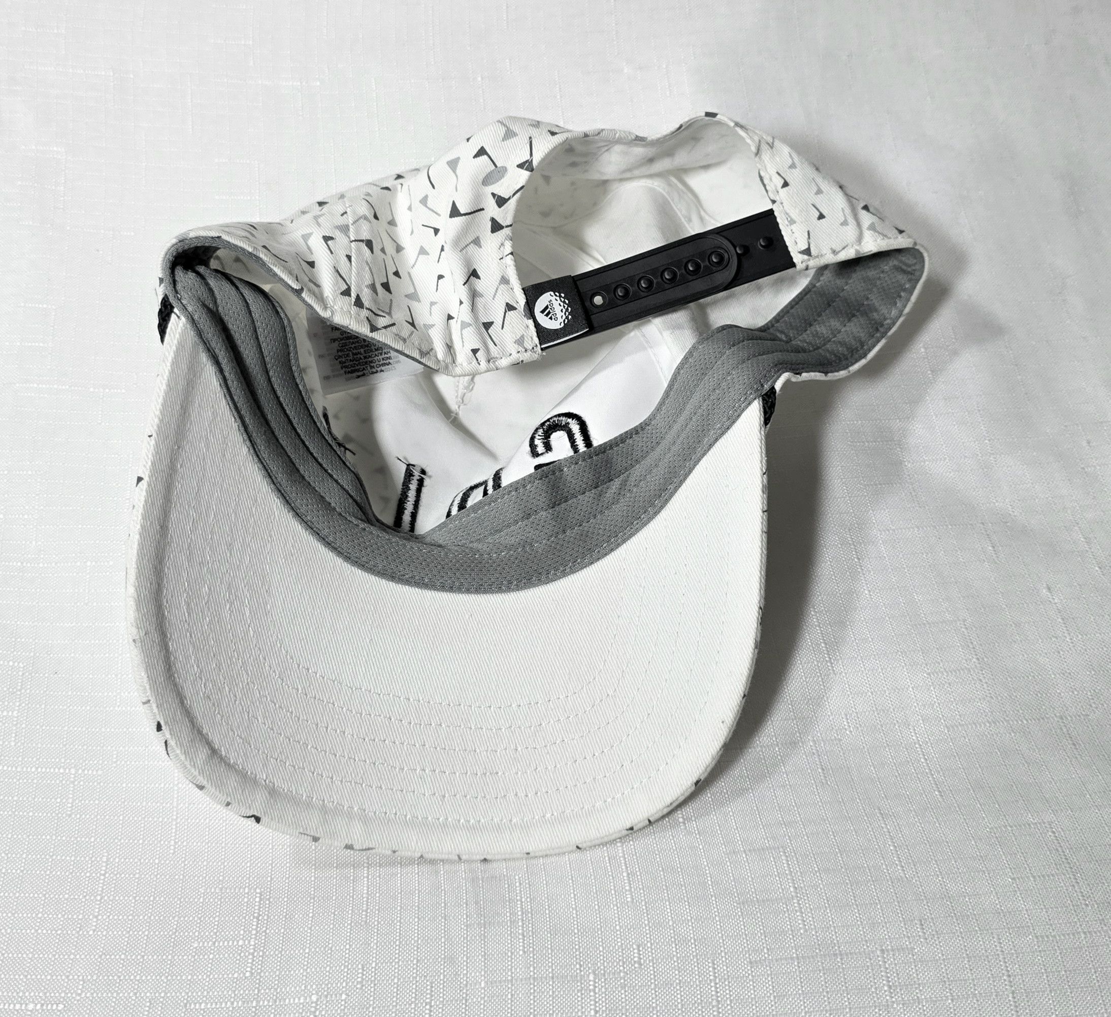 Adidas Adidas X Golf AOP White Black Snapback Flag Players Hat Size ONE SIZE - 3 Thumbnail