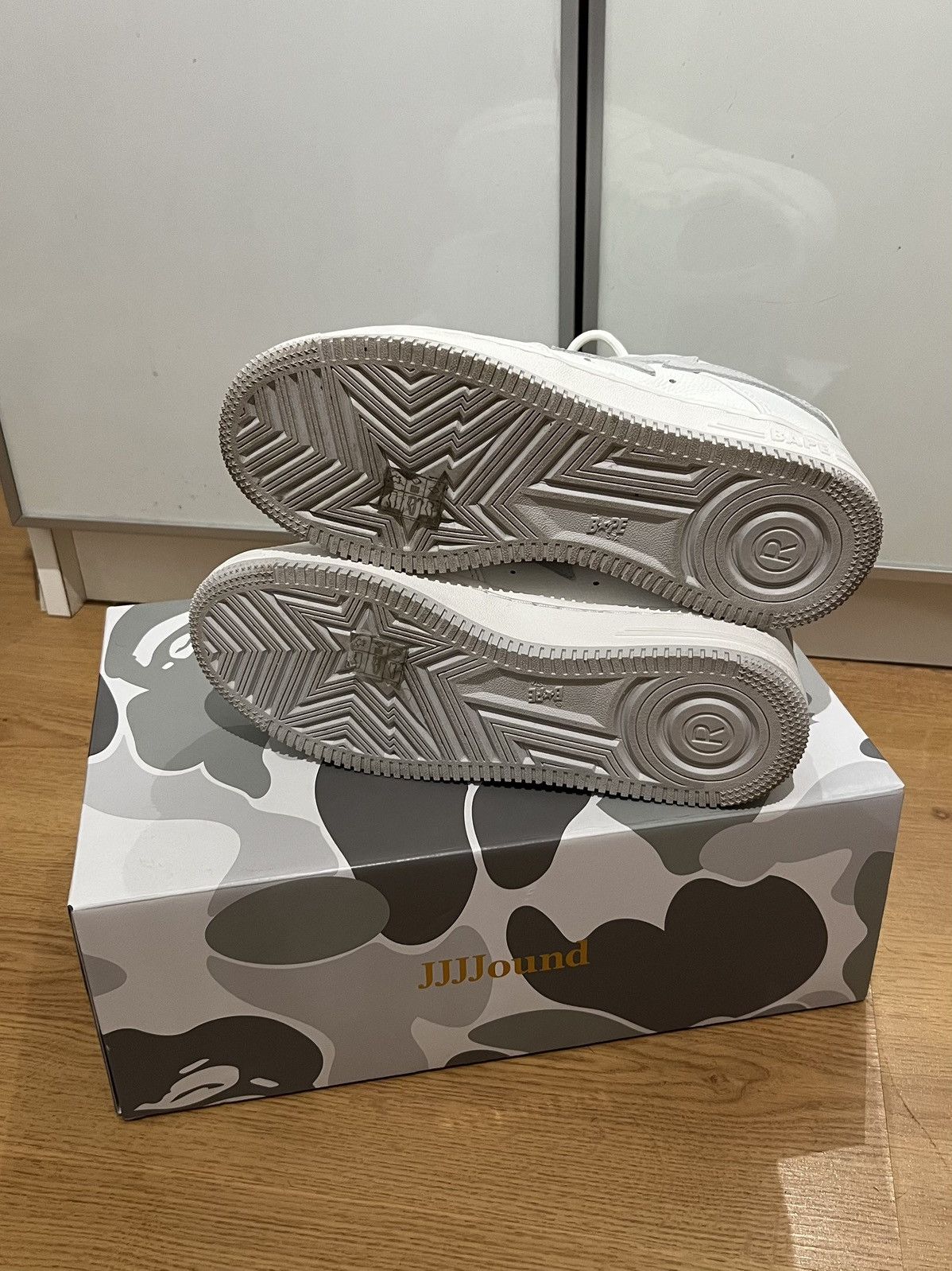 Bape × JJJJound Bapesta Grey JJJJ Size US 7 / EU 40 - 6 Thumbnail