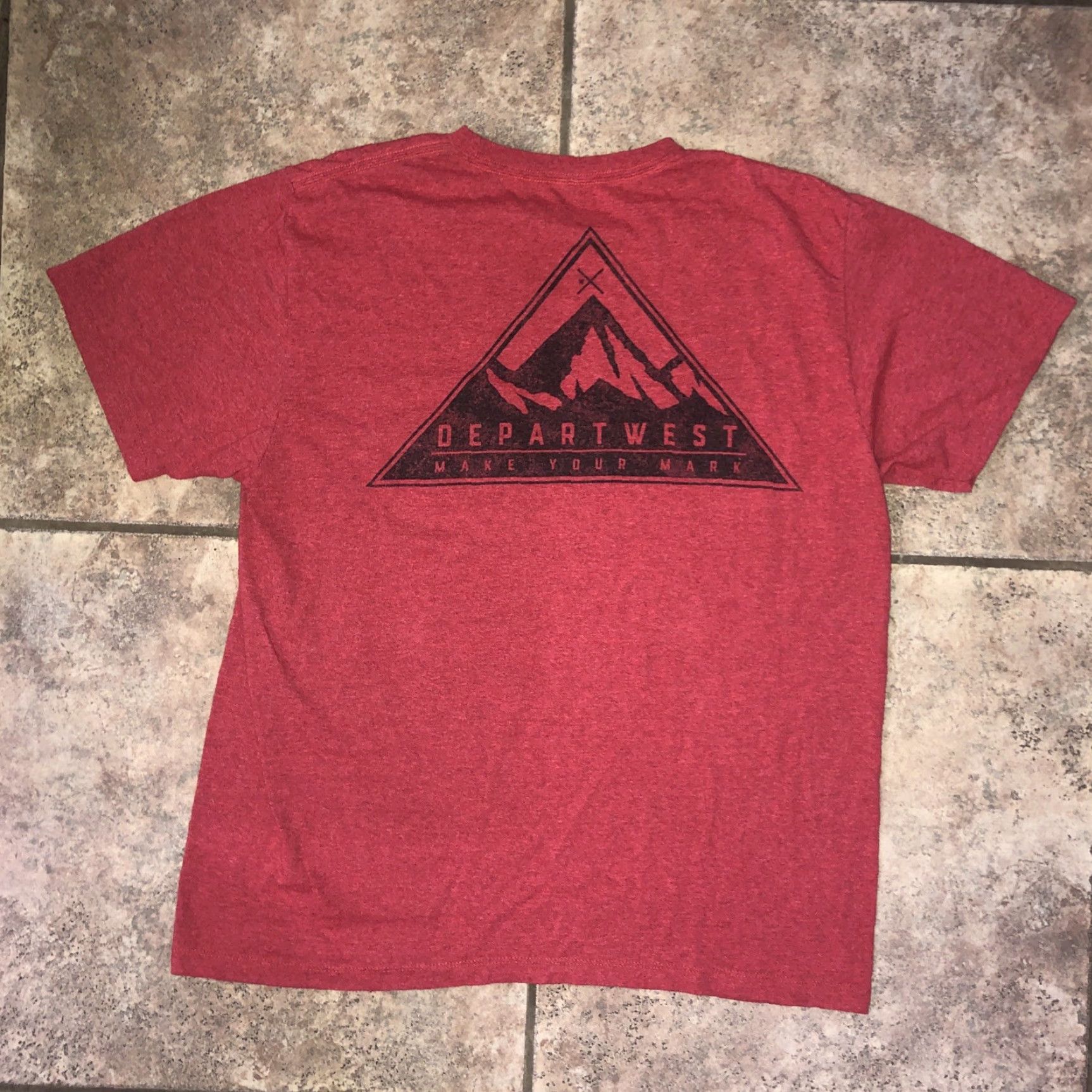 Vintage Departwest Red T-Shirt Mens L Size US L / EU 52-54 / 3 - 4 Thumbnail