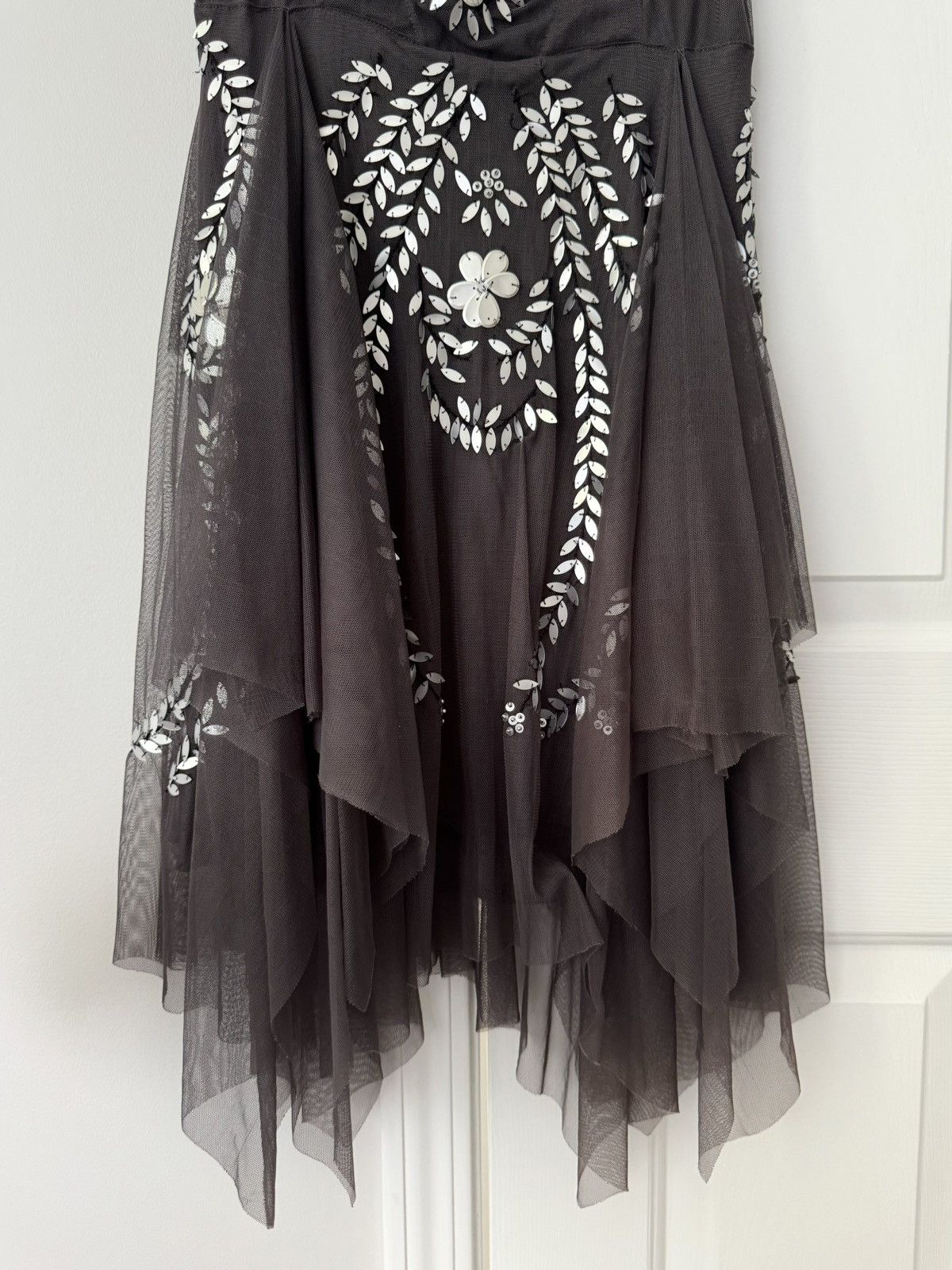 Free People Free People Embellished Tulle Mini Dress, Size S Size S / US 4 / IT 40 - 4 Thumbnail