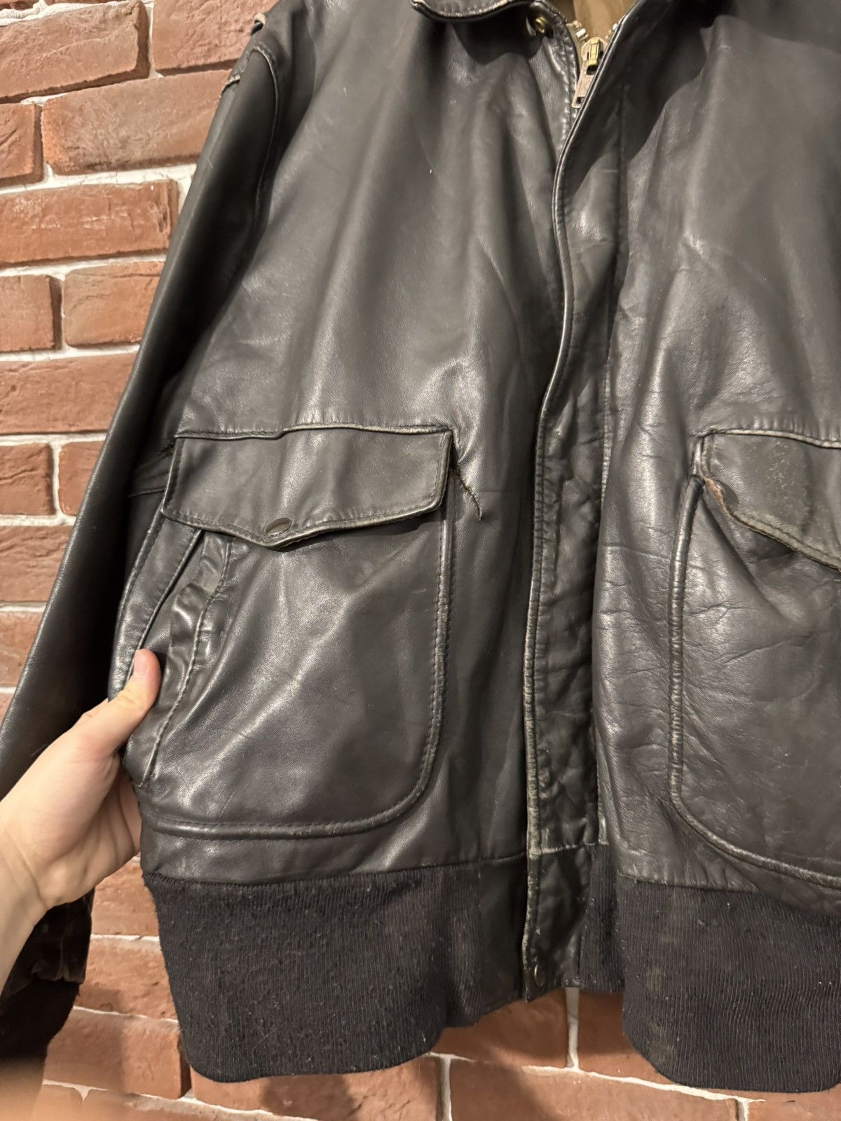 Leather Vintage High Quality Casual Leather Jacket Rare Rock Roll Size US XL / EU 56 / 4 - 8 Thumbnail