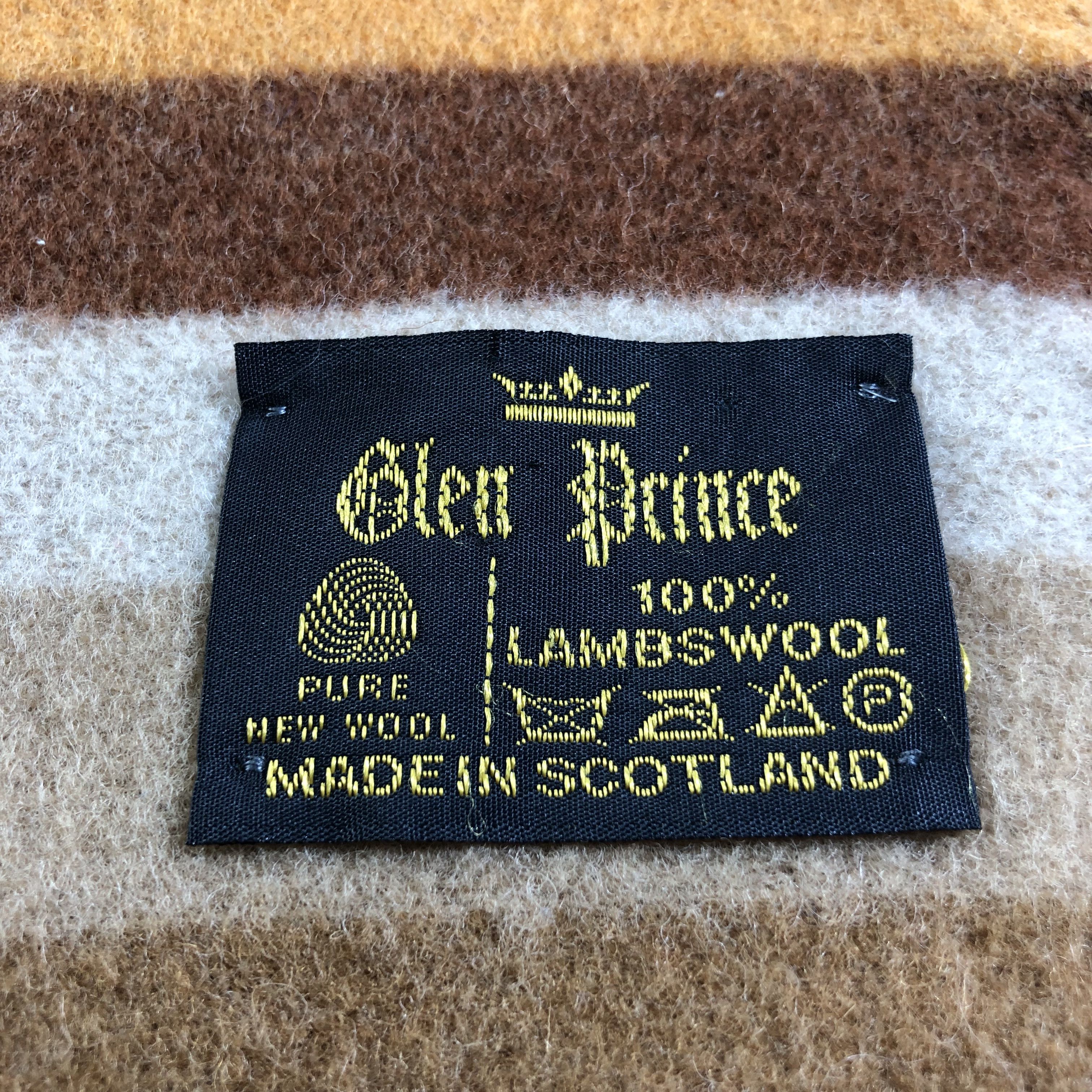 Vintage Glen Prince Striped Wool Scarf Muffler V1864 Size ONE SIZE - 4 Thumbnail