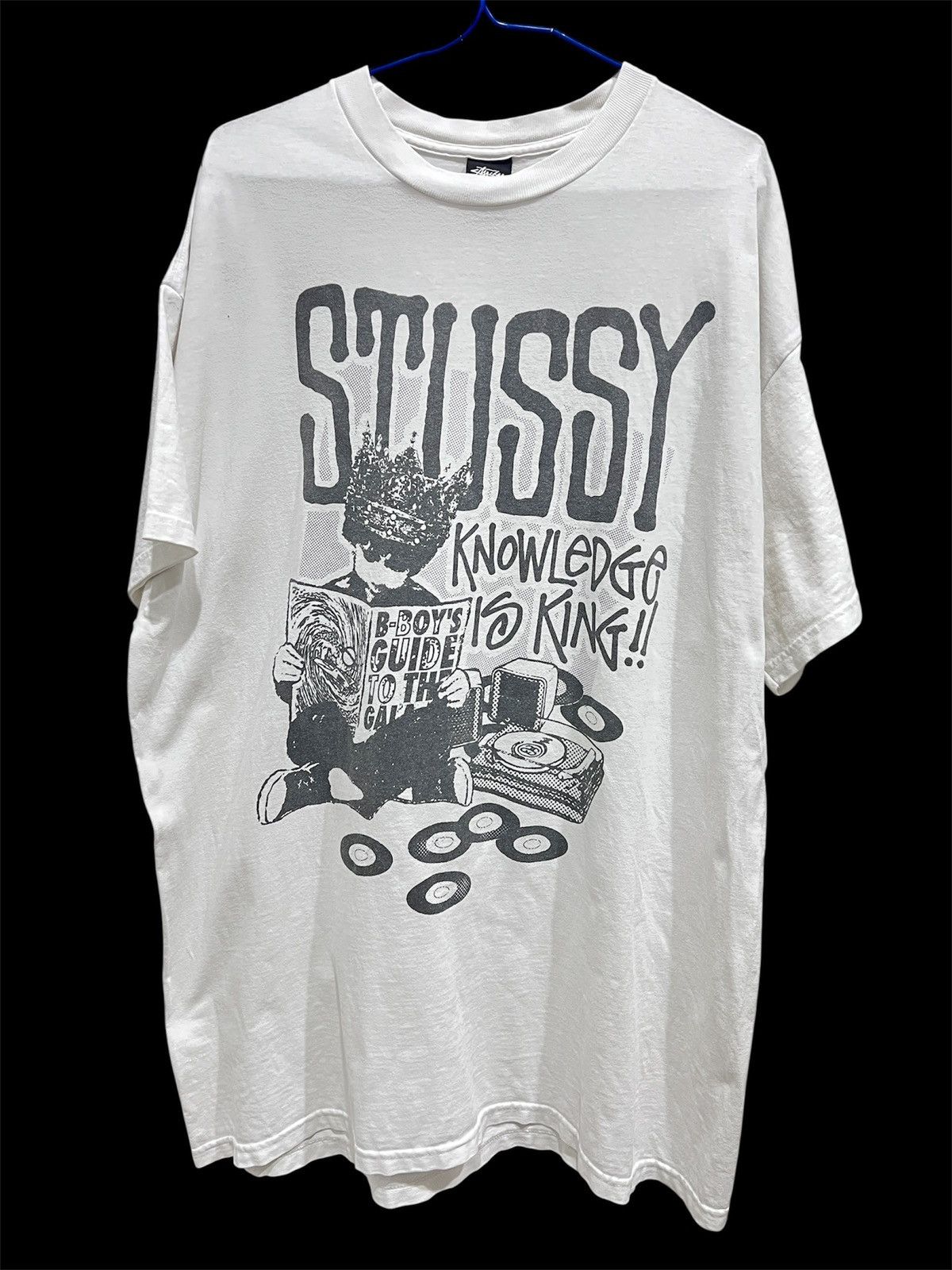 Stussy Vintage Stussy Knowledge is King Tee Shirt XL Size US XL / EU 56 / 4 - 2 Thumbnail