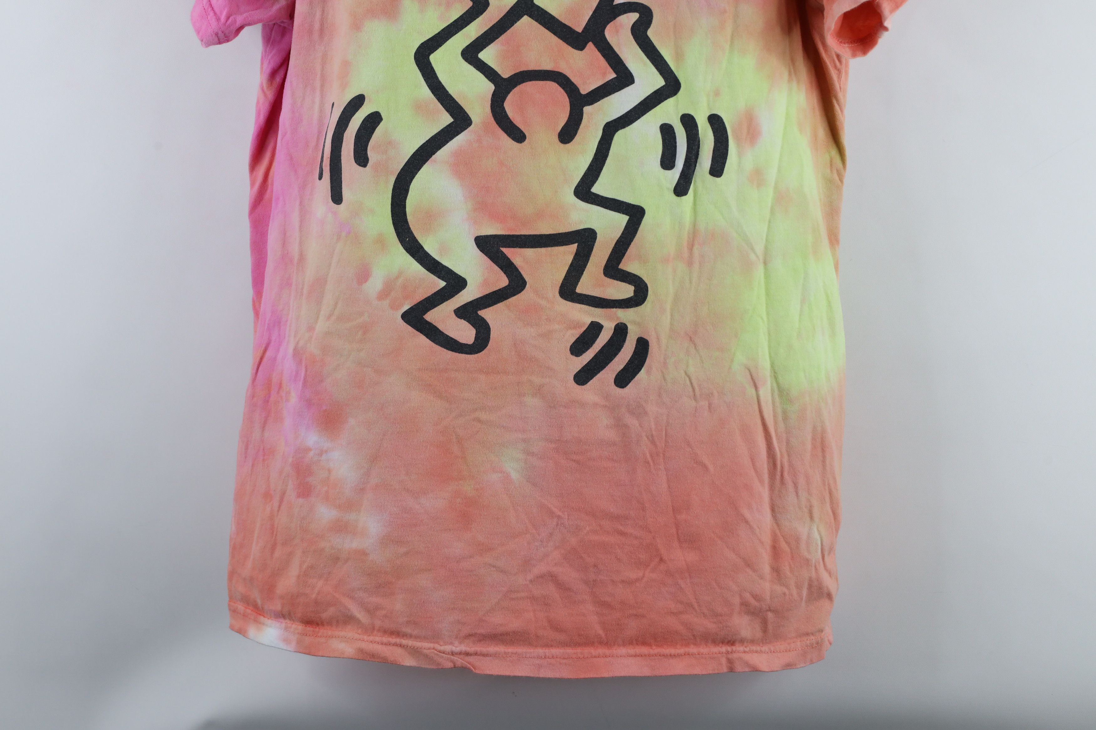 Vintage Retro Keith Haring Art Rainbow Heart Short Sleeve T-Shirt Size US XL / EU 56 / 4 - 3 Thumbnail