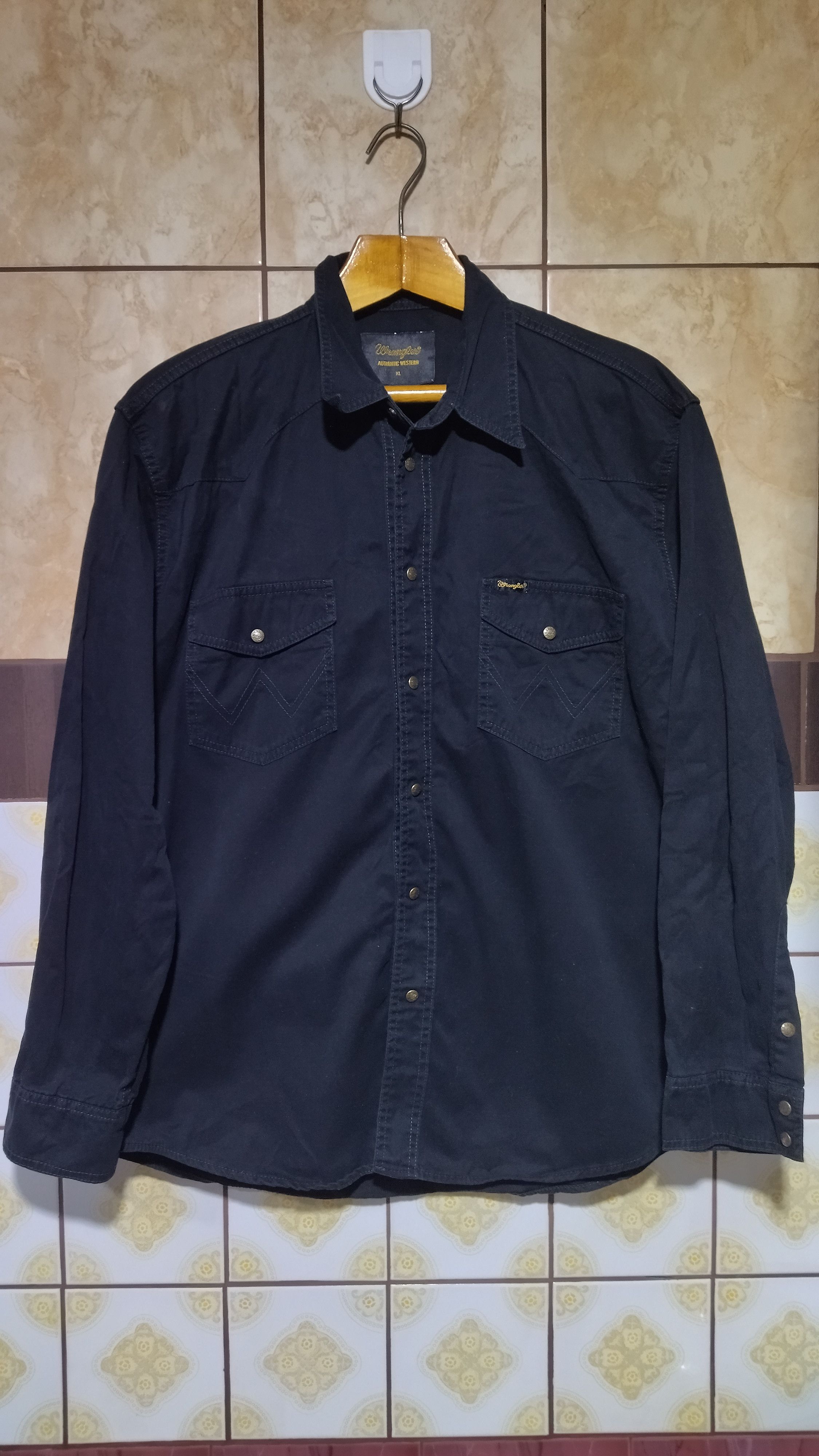 Wrangler Vintage Wrangler Western up button shirt Size US XL / EU 56 / 4 - 1 Thumbnail