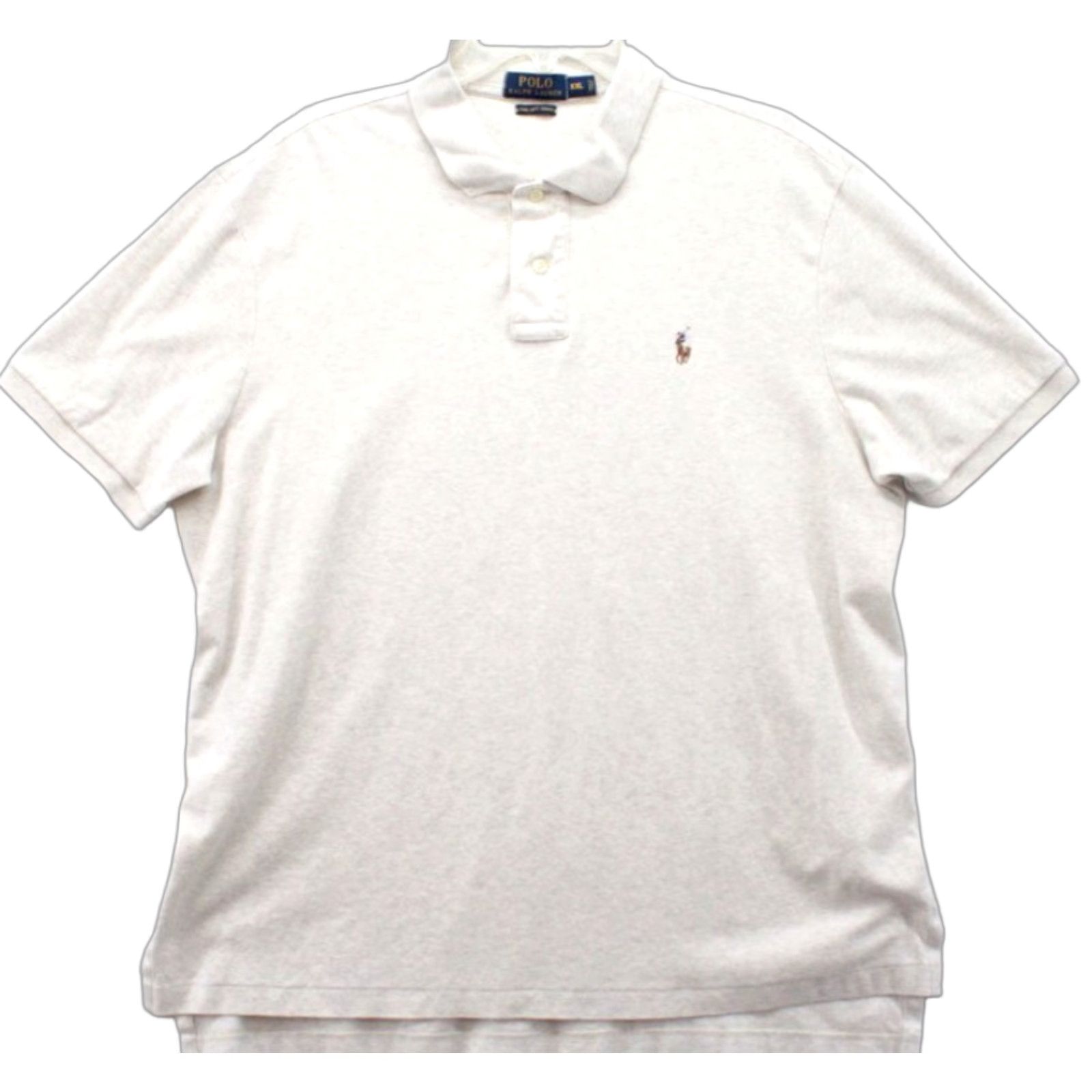 Polo Ralph Lauren Polo Ralph Lauren Shirt Men’s XXL Beige Pima Soft Touch Flesh Pony Logo Preppy Short Sleeve Collared Polo Size US XXL / EU 58 / 5 - 1 Thumbnail