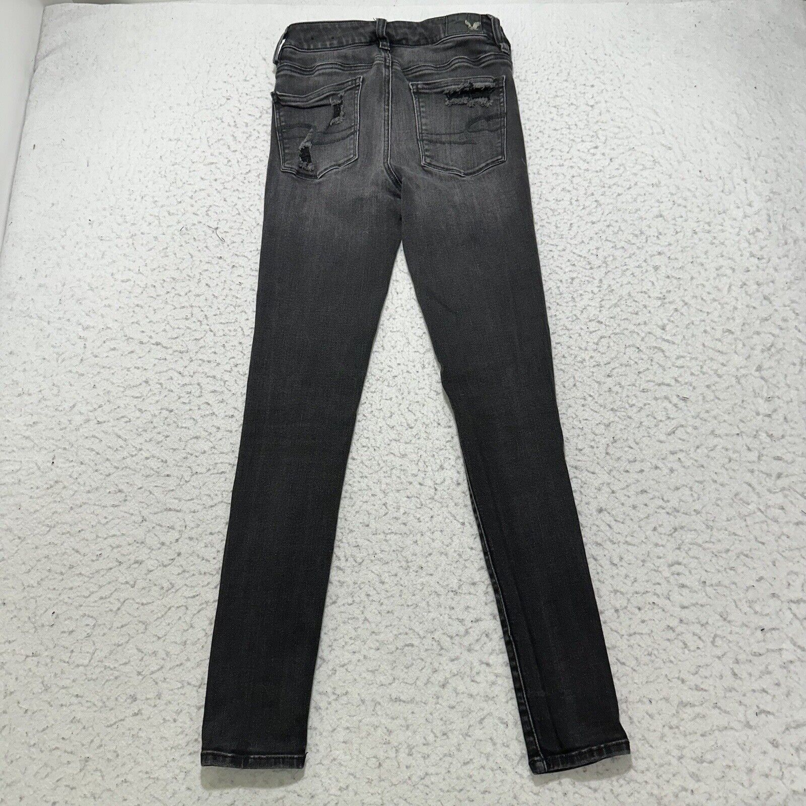 American Eagle Outfitters American Eagle 2 Regular Super Stretch HiRise Jegging Ripped Size 26" / US 2 / IT 38 - 6 Thumbnail