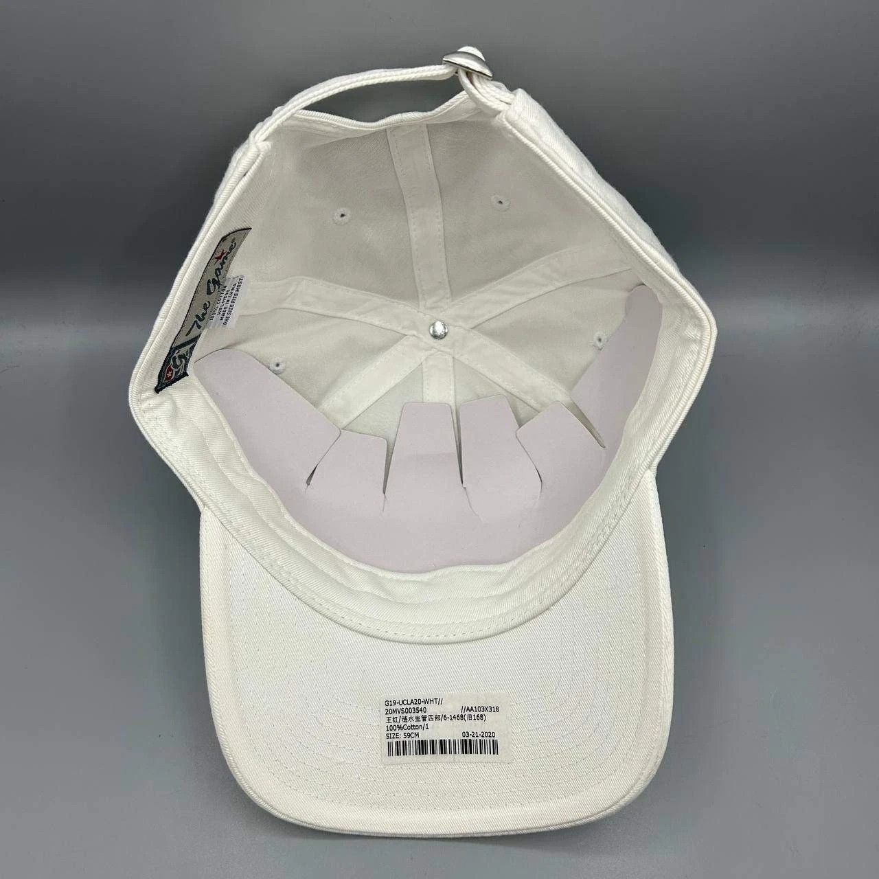 The Game Vintage UCLA Bruins Hat Men White NCAA Strap Back Cap Cotton Size ONE SIZE - 2 Thumbnail