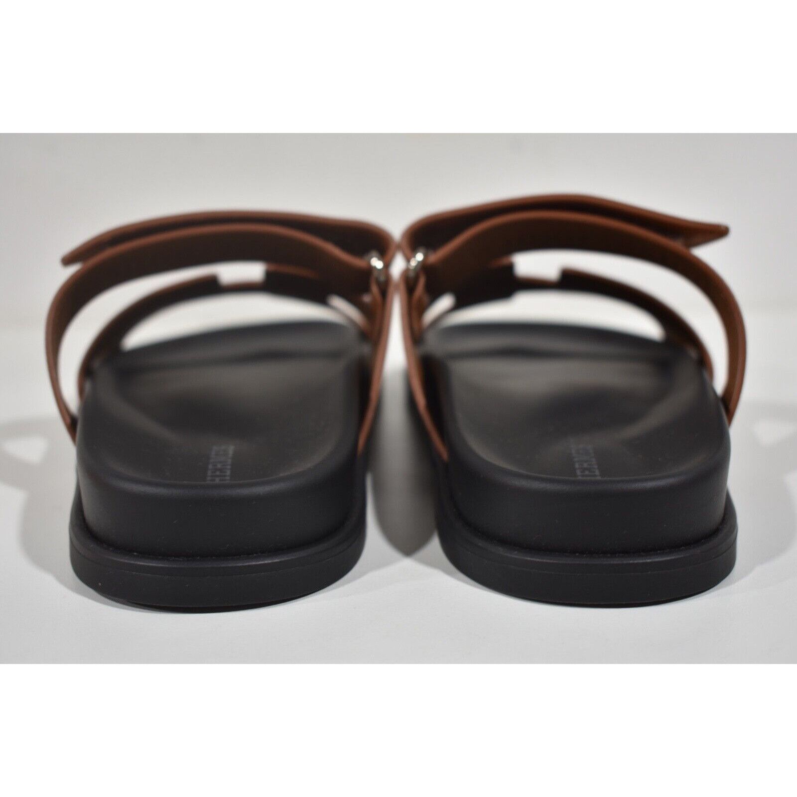 Hermes Hermes Chypre Sandal Natural Brown Gold Black H Logo Size US 7.5 / IT 37.5 - 11 Thumbnail