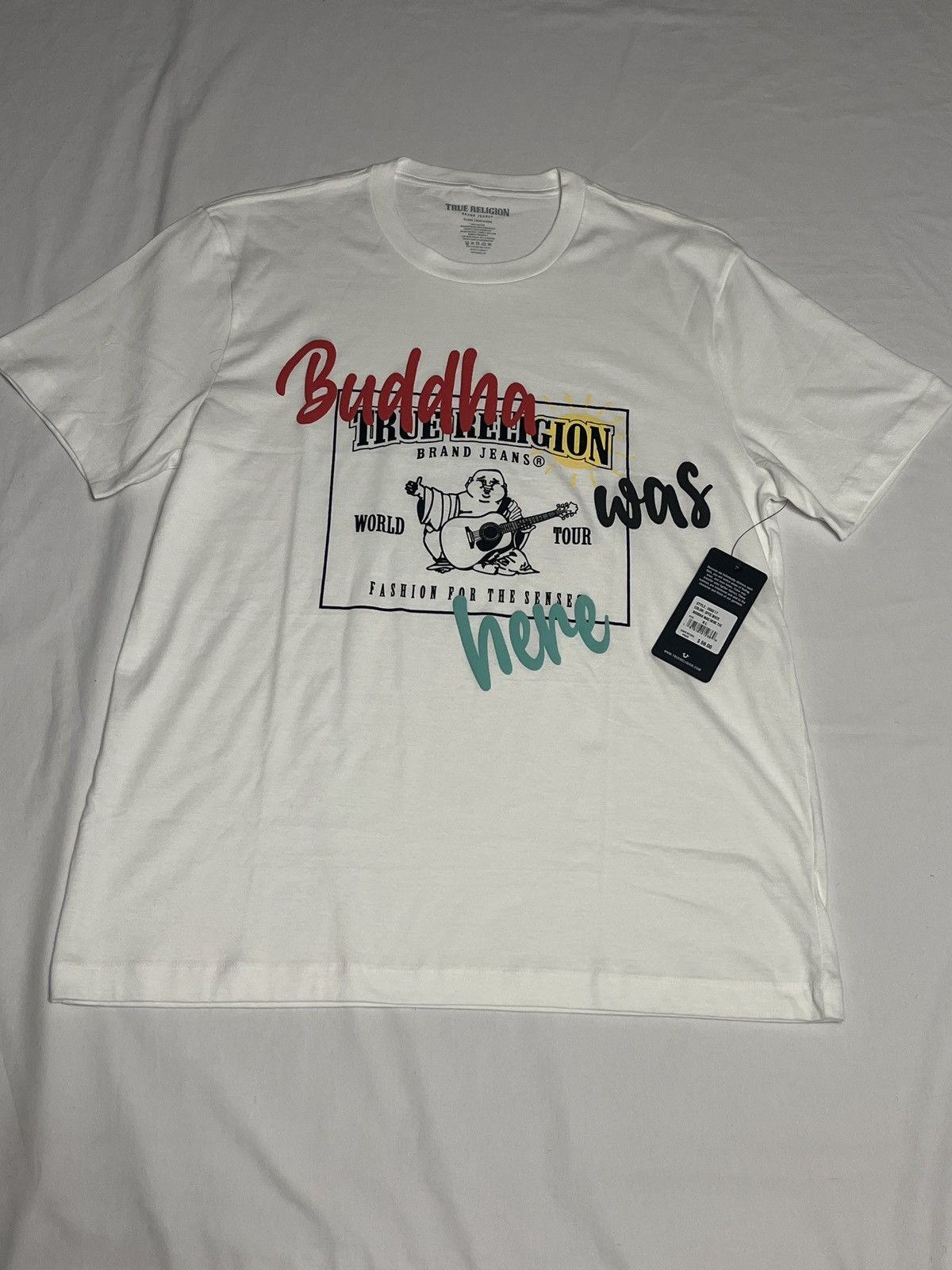 True Religion NEW True Religion “Buddha was here” graphic t shirt Size US XL / EU 56 / 4 - 1 Thumbnail