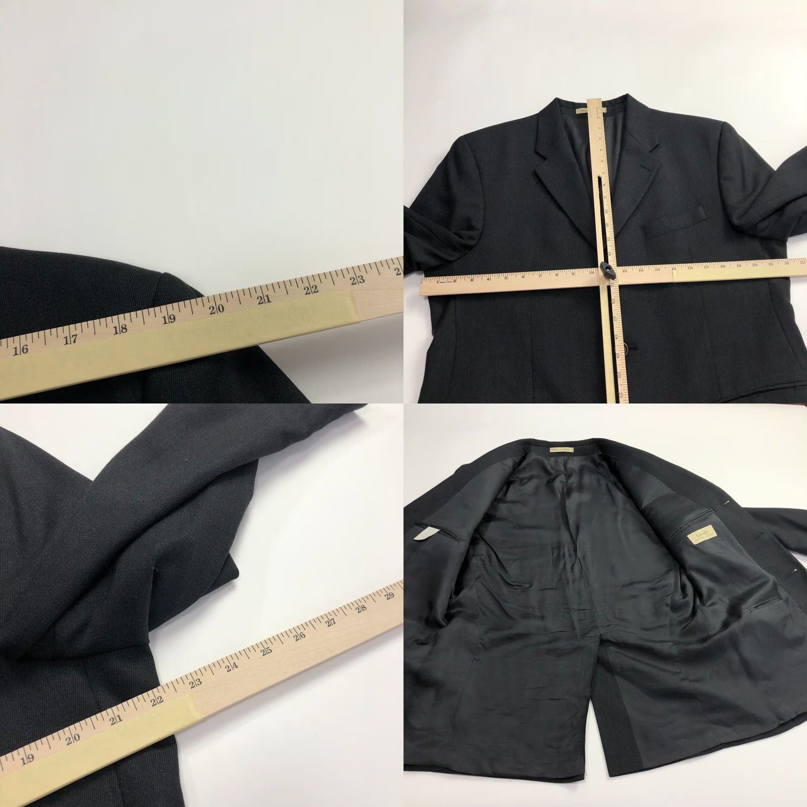 Ralph Lauren Lauren Ralph Lauren Blazer Jacket Gray 42R Men 100% Wool Blend Three-Button Single-Breasted Notch Lapel Regular Fit Vintage No Size 42R - 8 Thumbnail