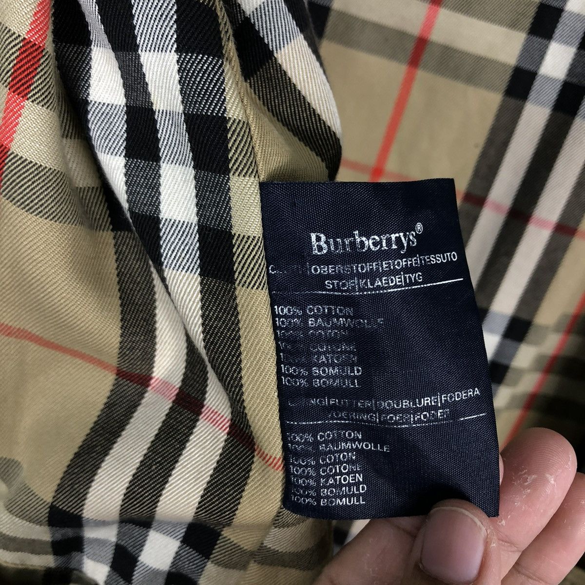Burberry 🔥VINTAGE BURBERRYS MADE IN ENGLAND LONG JACKET NOVA CHECK Size US M / EU 48-50 / 2 - 19 Thumbnail