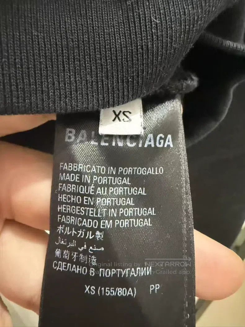 Balenciaga Balenciaga Black Sweatshirt Size US XS / EU 42 / 0 - 4 Thumbnail