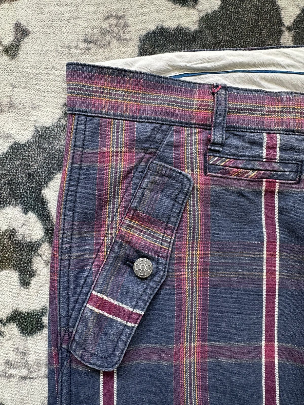 Hysteric Glamour 00's Ozone Rock punk rockabilly plaid 5 pocket pant Size US 33 - 5 Thumbnail