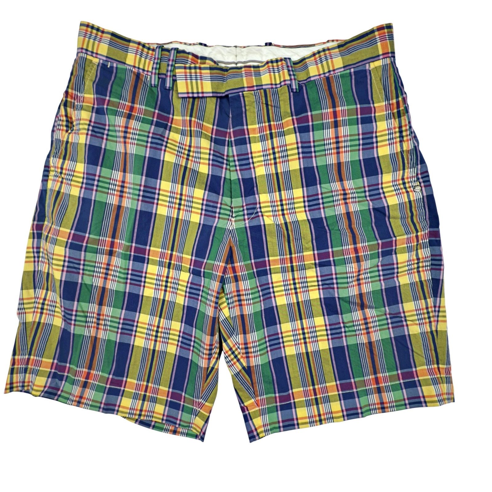 RLX Ralph Lauren RLX Ralph Lauren Madras Performance Golf Wicking Shorts Size US 32 / EU 48 - 2 Thumbnail