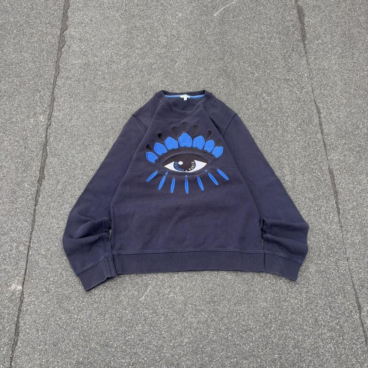 Japanese Brand × Kenzo × Vintage Vintage y2k 90s Kenzo designer eye embroidery jumper Size US S / EU 44-46 / 1 - 1 Thumbnail