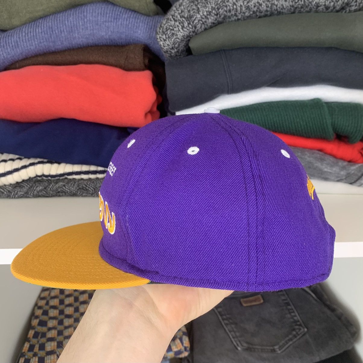 NBA Mitchell & Ness Los Angeles Lakers Cap Hat Size ONE SIZE - 15 Thumbnail