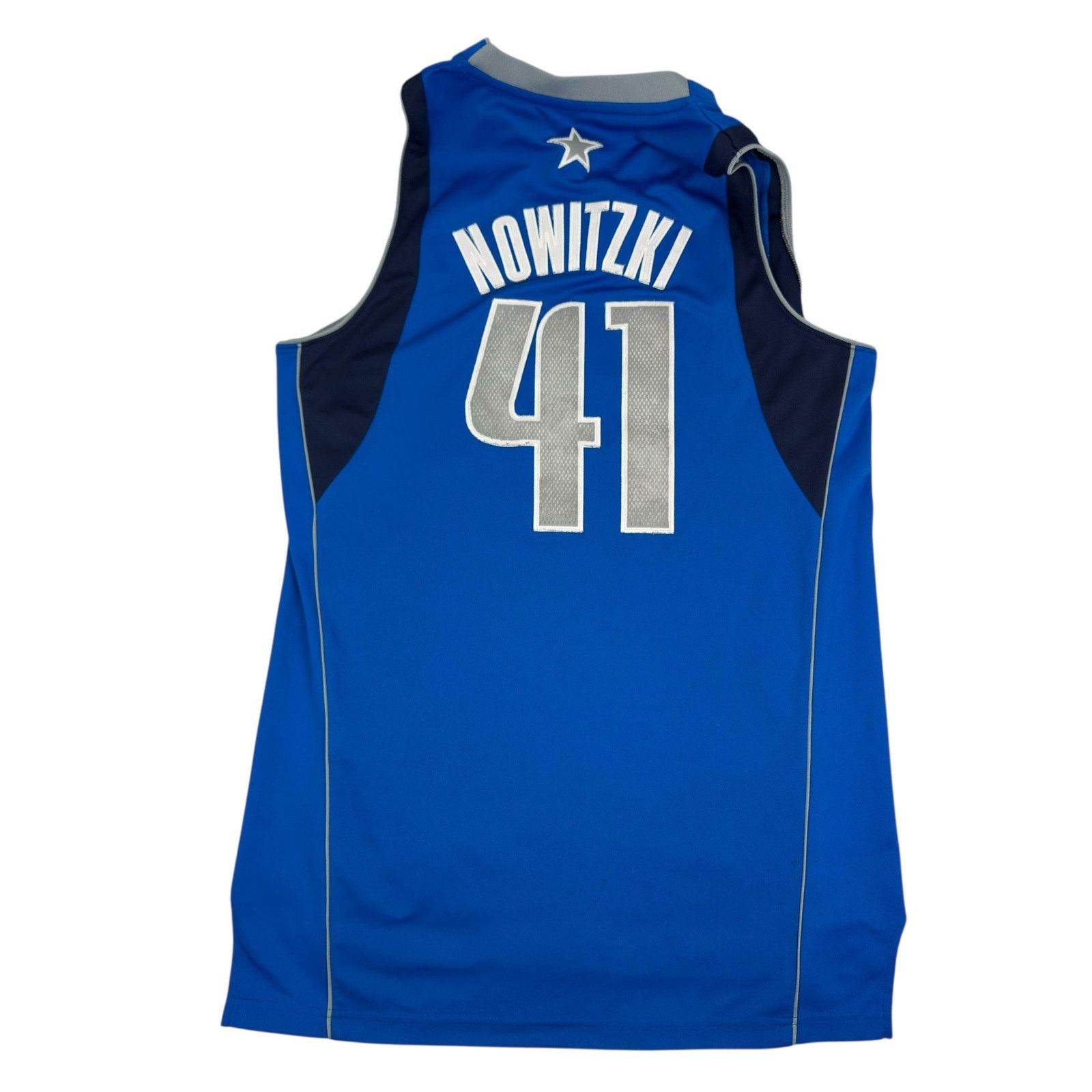 Adidas Adidas Mens Blue Dirk Nowitzki# 41 Dallas Mavericks Jersey M Size US M / EU 48-50 / 2 - 9 Thumbnail