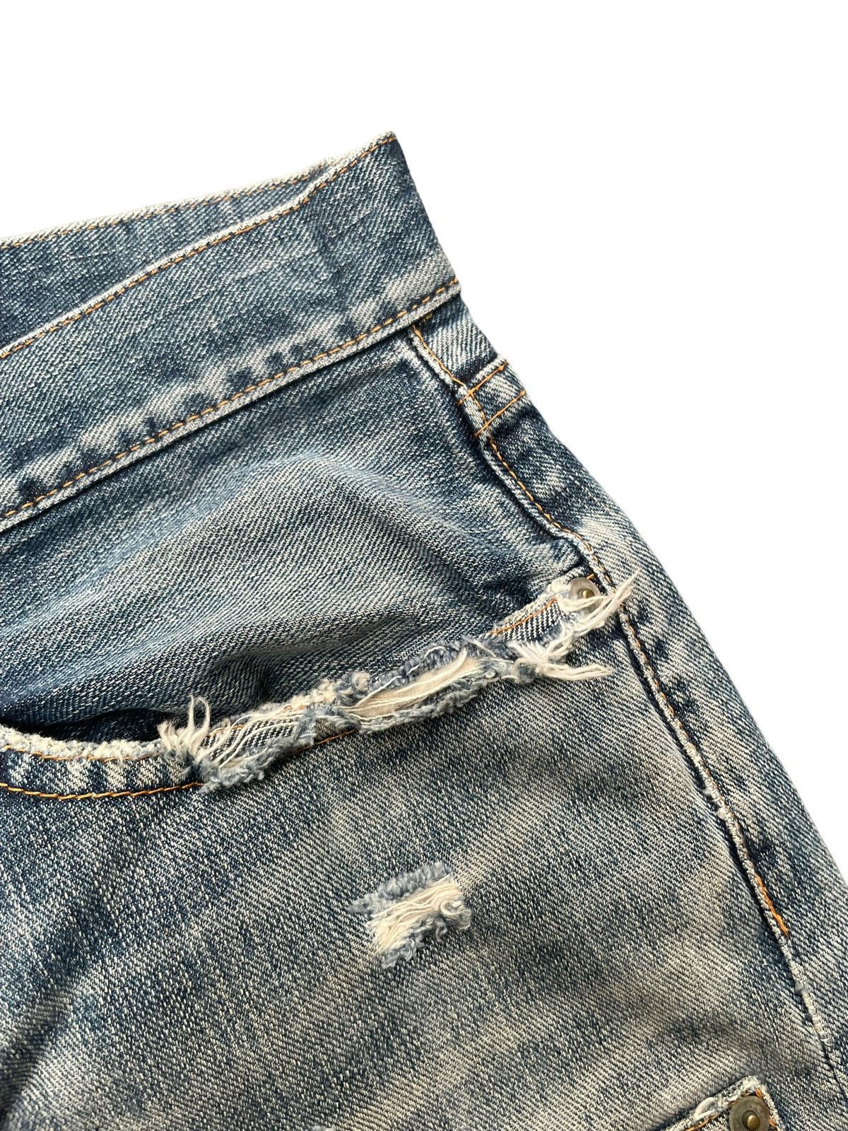 Japanese Brand Ult.Immersion Service Distresed Denim Size US 33 - 7 Thumbnail