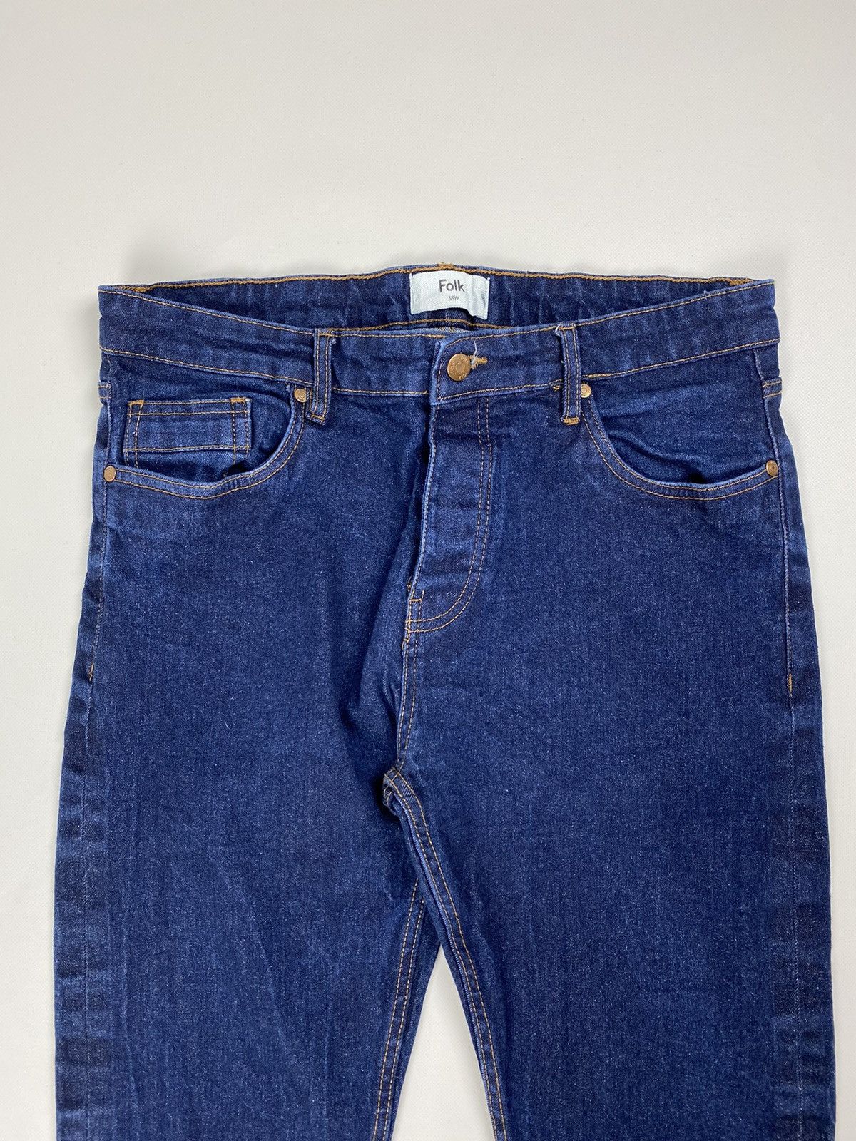 Folk Folk men’s Selvedge Denim Jeans Size US 34 / EU 50 - 6 Thumbnail