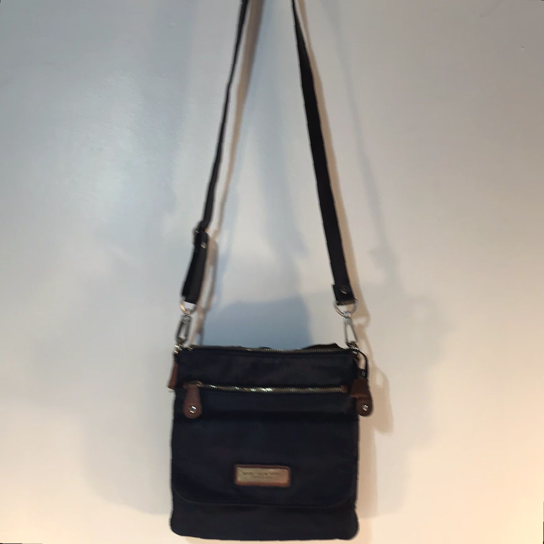 Vintage Marc New York Blue Nylon Crossbody Bag Large Women Business Casual Travel Size ONE SIZE - 2 Thumbnail