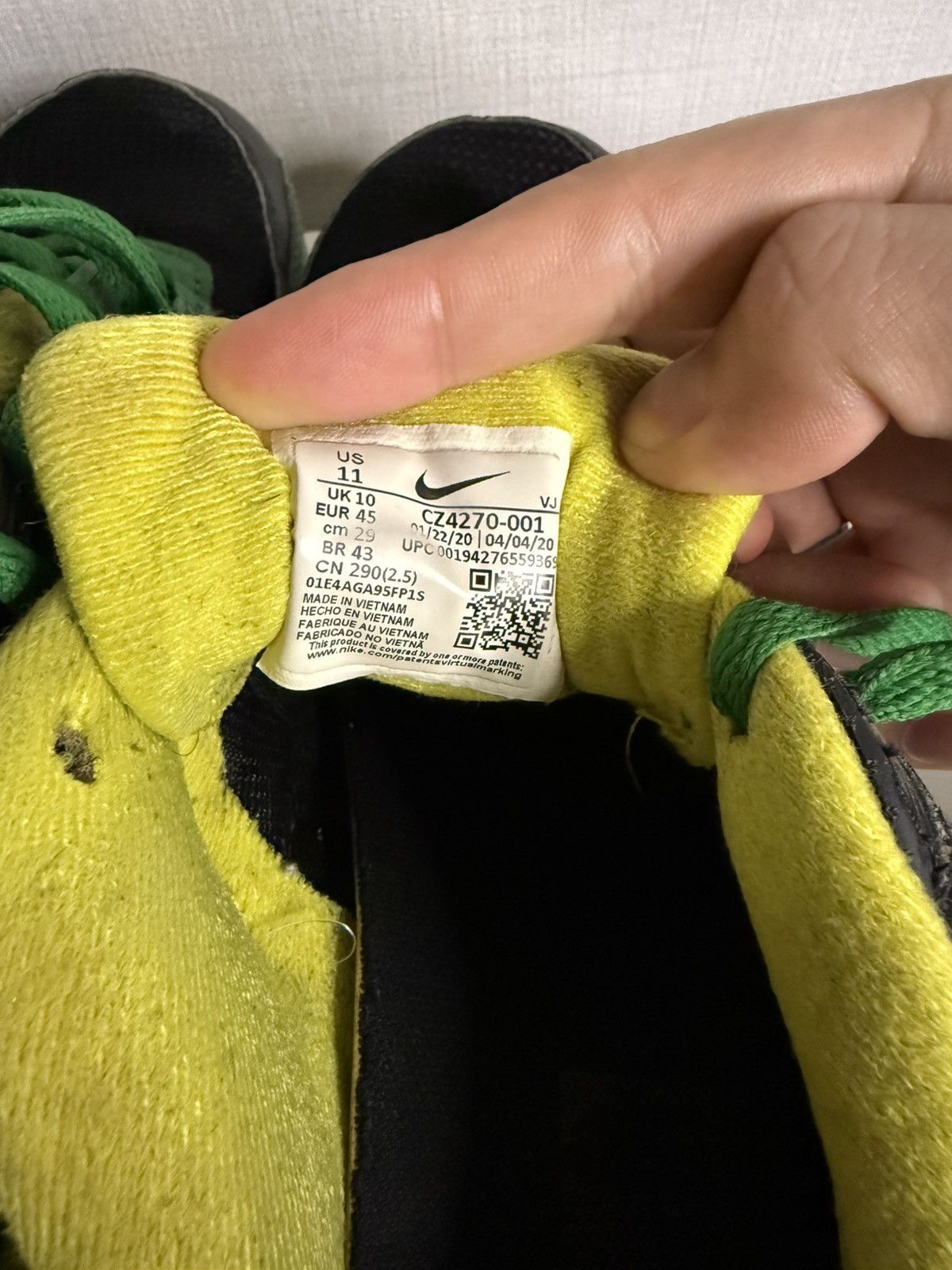 Nike NIKE AirMax 90 Flyease “Oregon” Size US 11 / EU 44 - 5 Thumbnail
