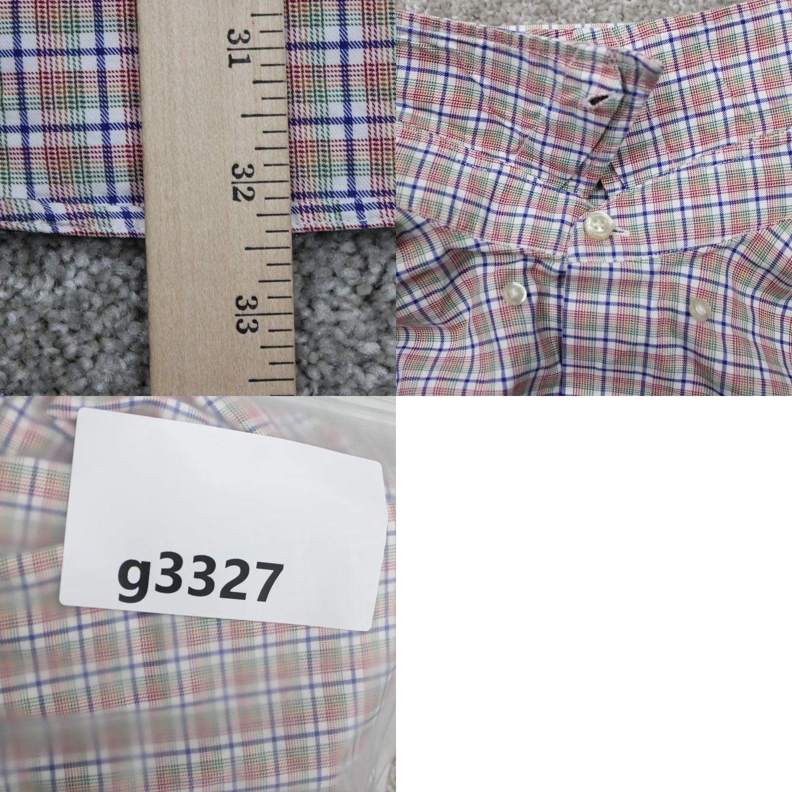 Vintage Hickey Freeman Shirt Mens 2XL XXL Orange/Blue Cotton L/S Button Woven in Italy Size US XXL / EU 58 / 5 - 9 Thumbnail