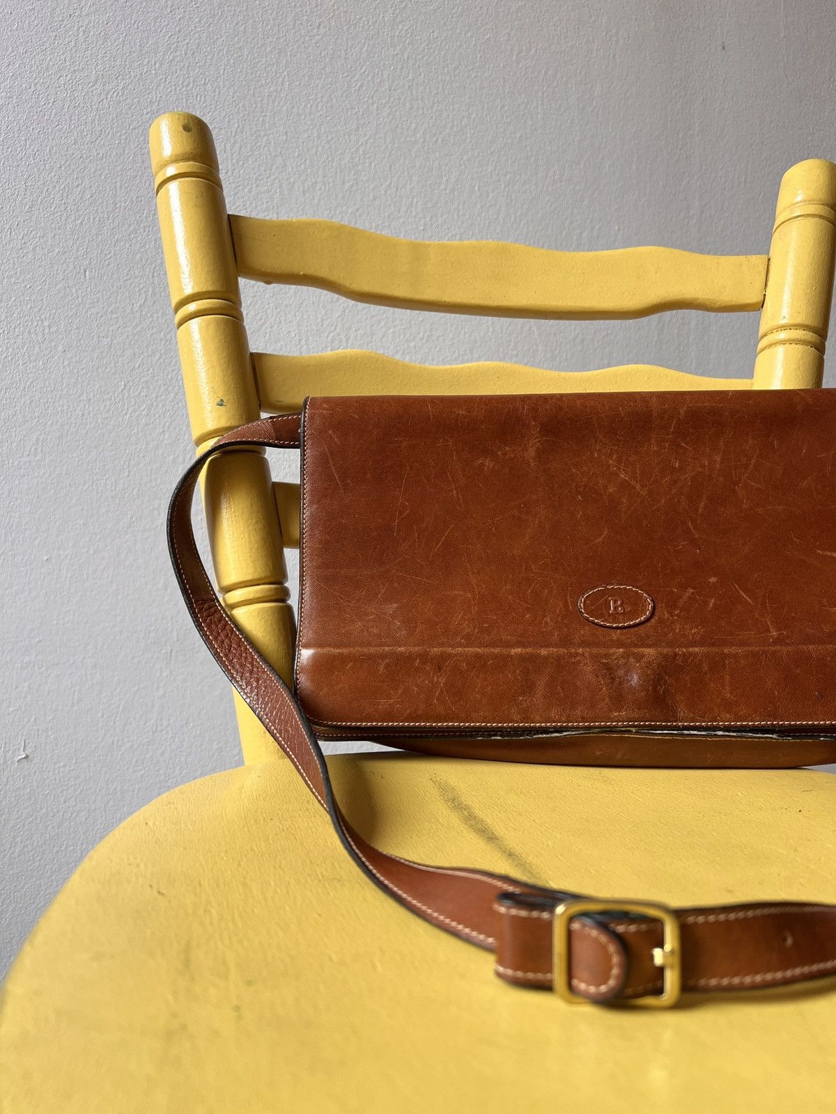 Bally Vintage Bally Brown Leather Shoulder Bag Size ONE SIZE - 6 Thumbnail