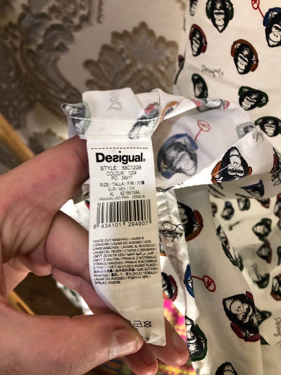 Desigual Vintage Desigual Italian Designer Monkey Monogram Y2K Size US XL / EU 56 / 4 - 8 Thumbnail