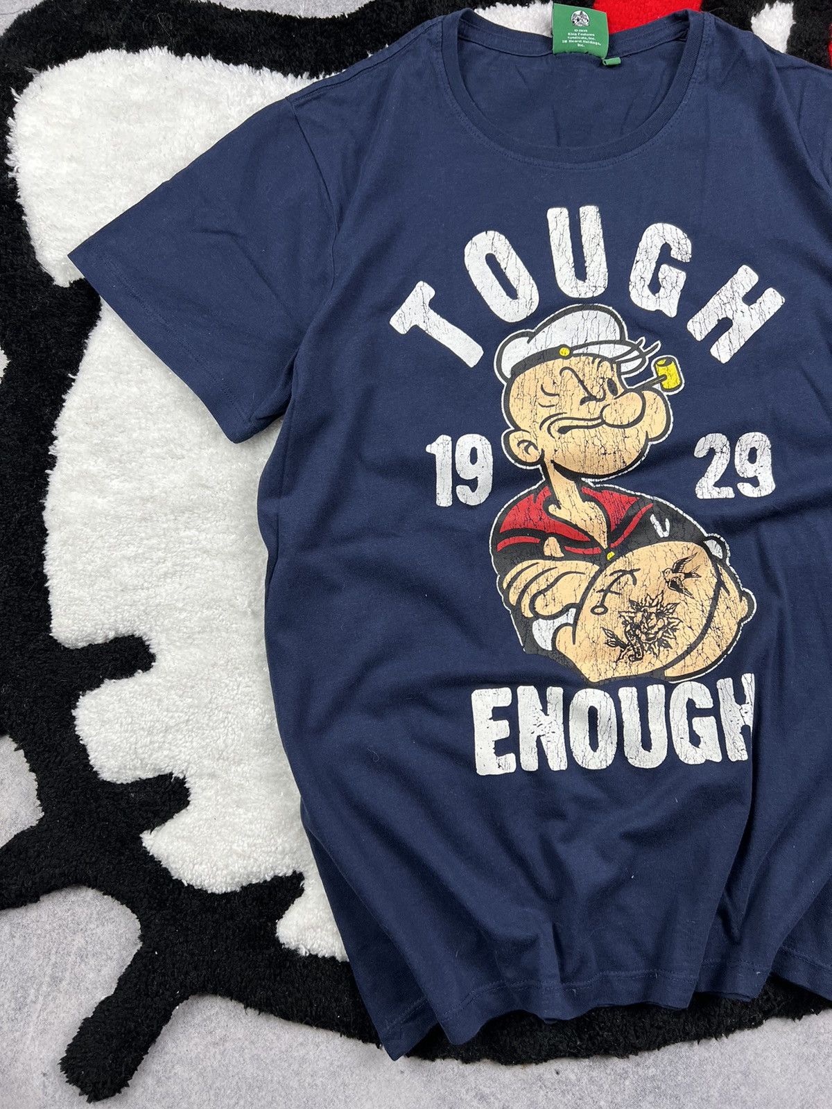 Band Tees Vintage Popeye USA Tough Enough Y2K Movie Tee Shirt Size US L / EU 52-54 / 3 - 2 Thumbnail