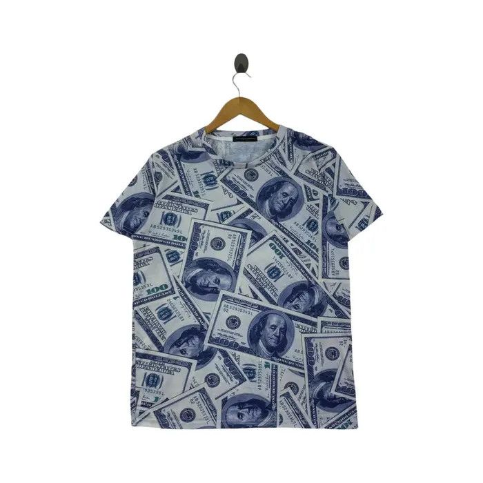 Vintage TEMPTATION 100 DOLLAR BILL Benjamin Franklin Tee Shirt Size M / US 6-8 / IT 42-44 - 1 Thumbnail