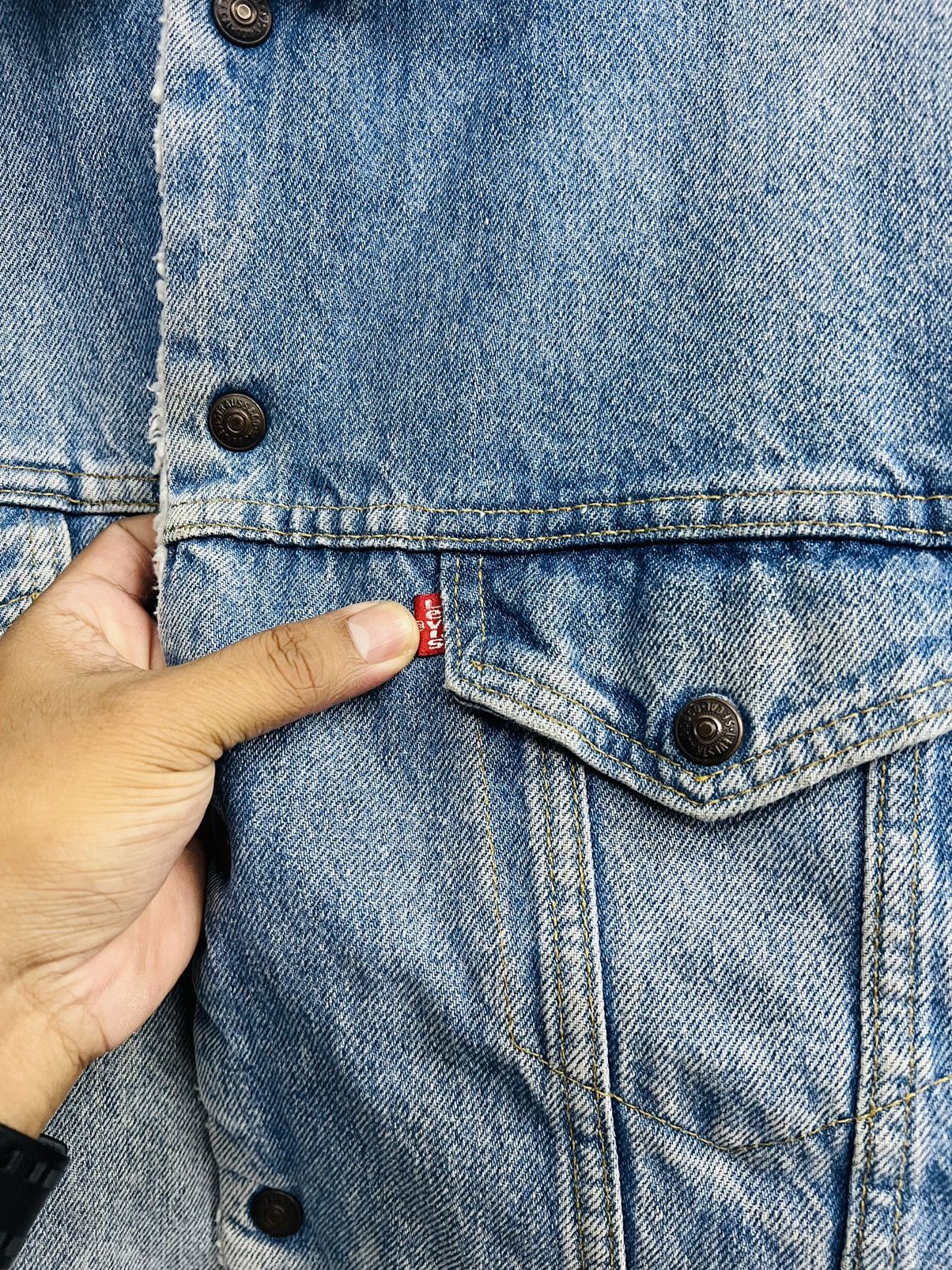 Levi's × Levi's Vintage Clothing × Vintage Vintage 80s Levis Sherpa Lined Trucker Jacket Size US M / EU 48-50 / 2 - 6 Thumbnail