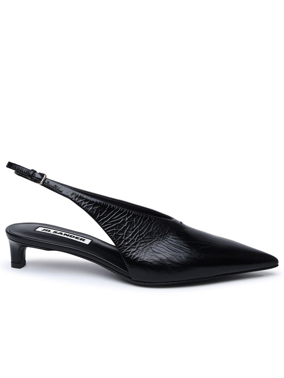 image of Jil Sander Black Leather Pumps Shoes, Women's (Size 6)