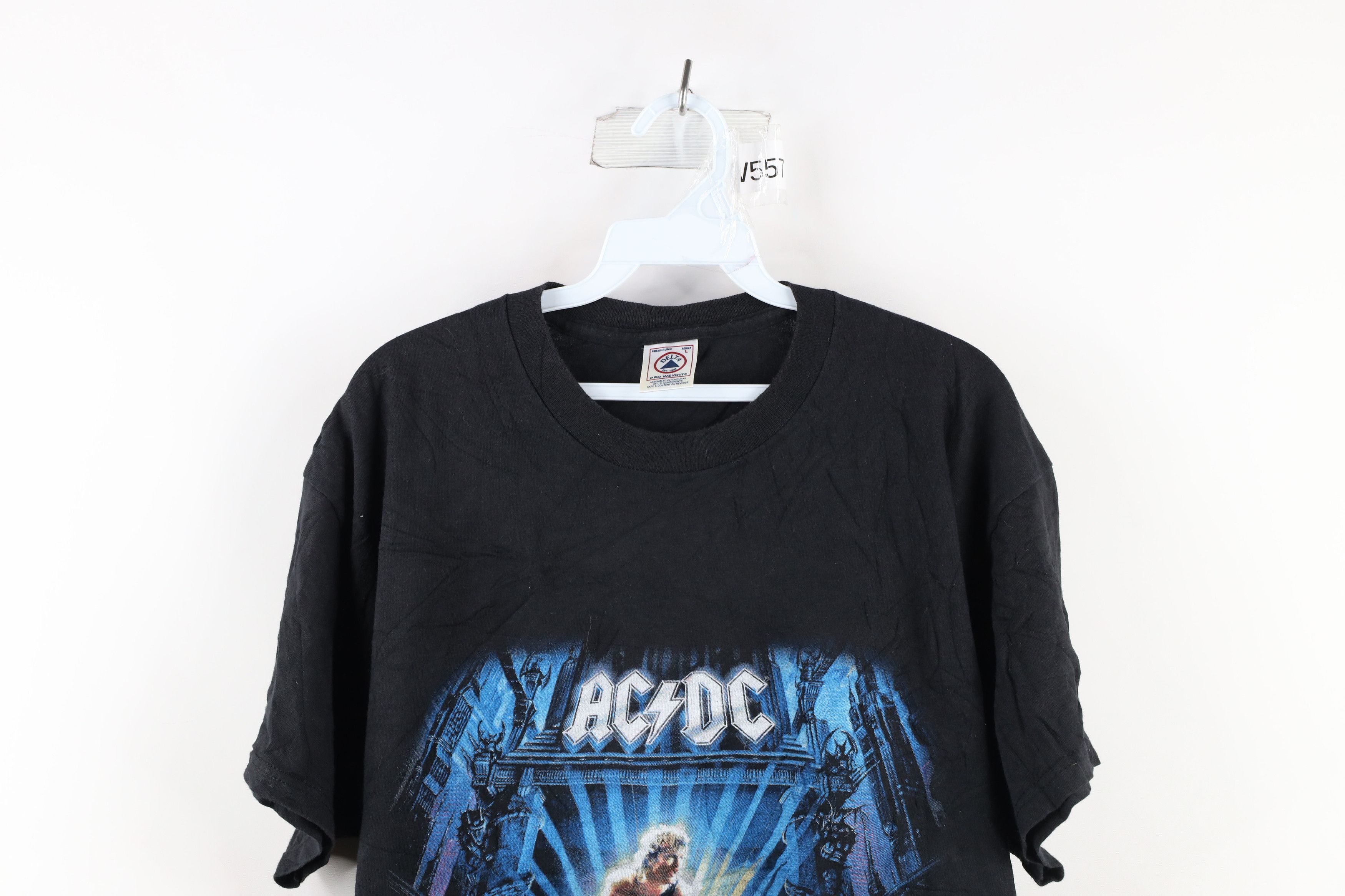 Vintage Vintage 90s Ballbreaker Tour ACDC Band T-Shirt Black Cotton Size US L / EU 52-54 / 3 - 2 Thumbnail