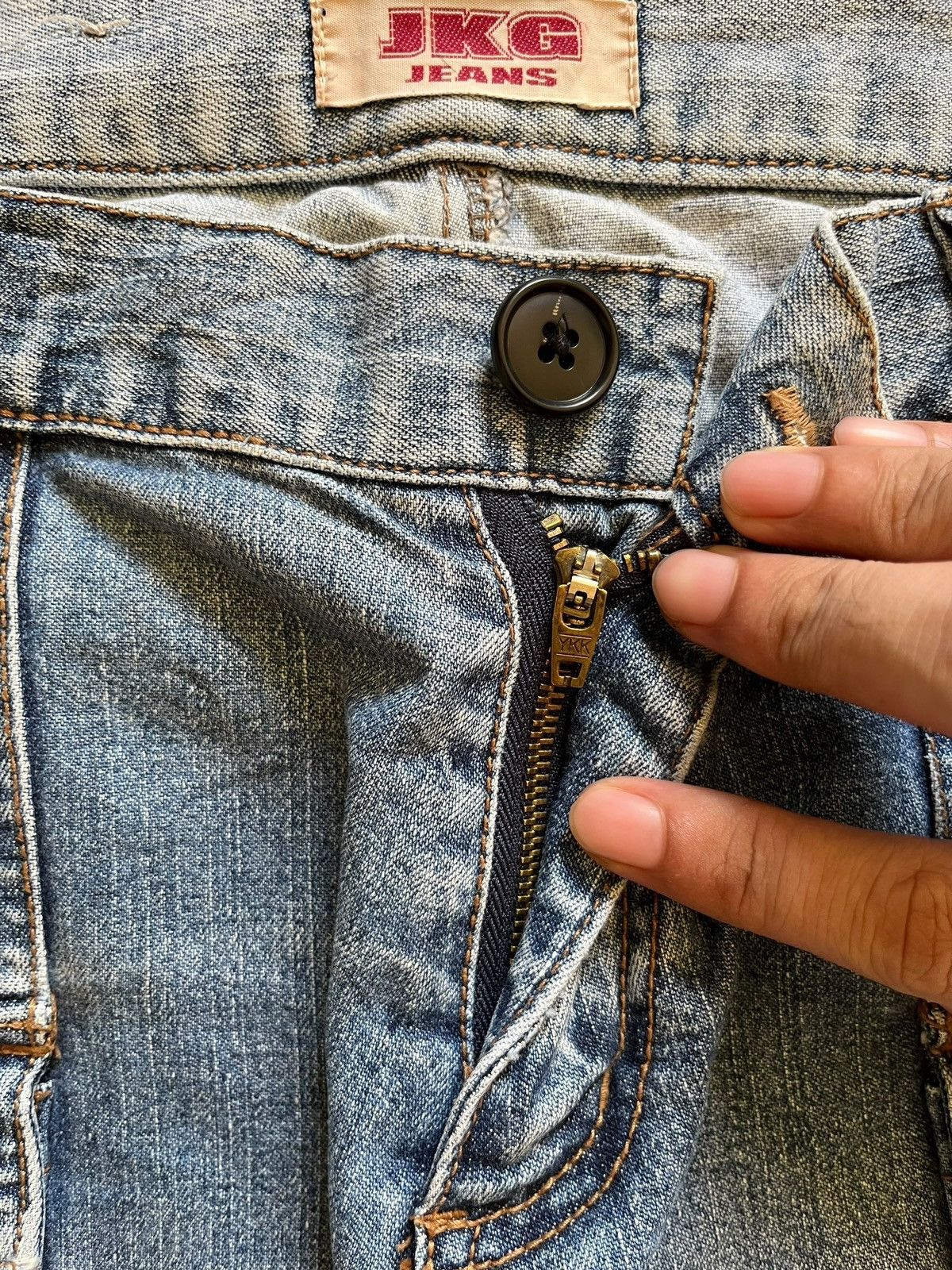 Japanese Brand Vintage Japanese Brand Faded Wash Flare Jeans Size 30" / US 8 / IT 44 - 3 Thumbnail