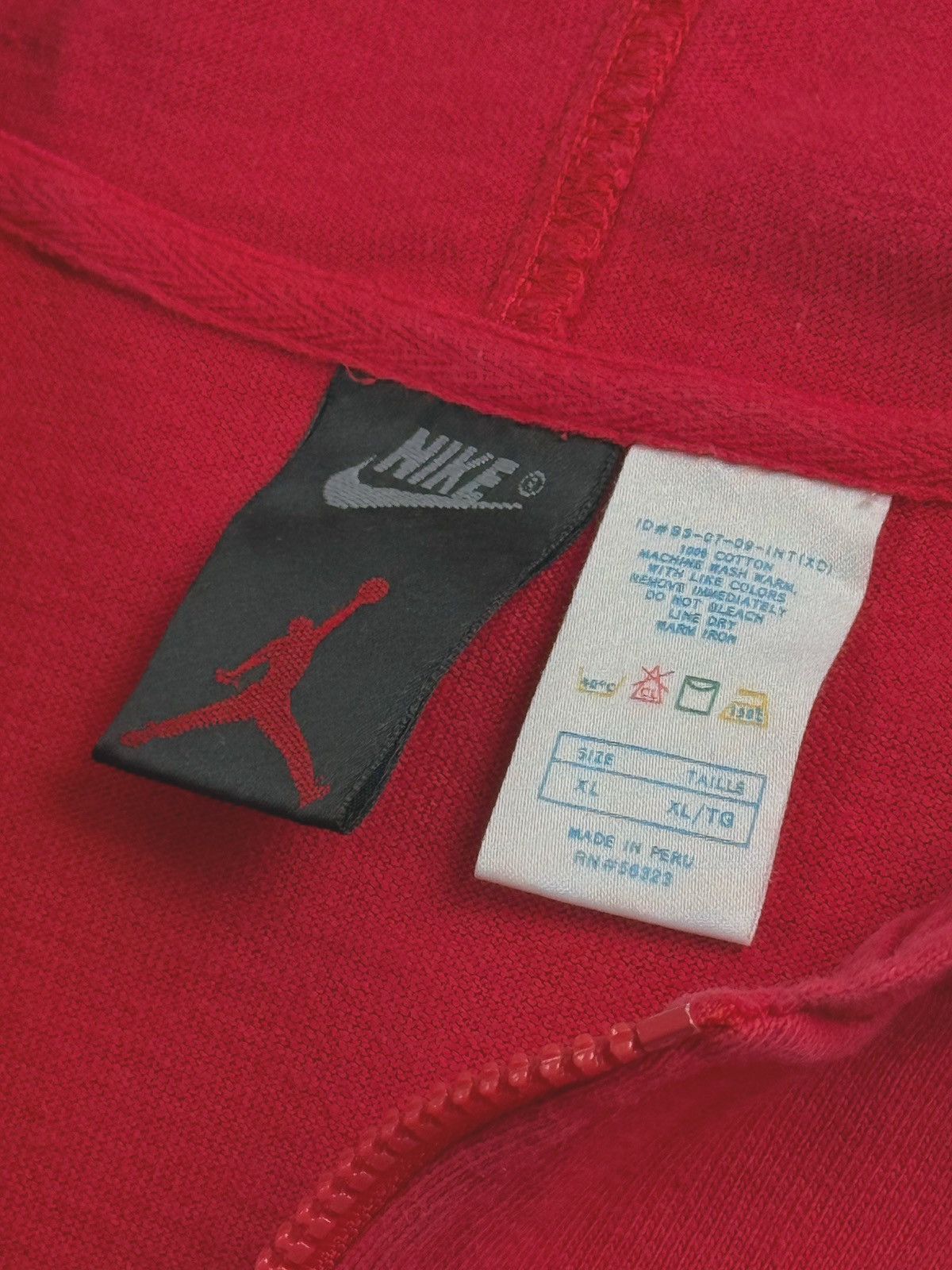 Jordan Brand Jordan x Nike RARE 1993 Vintage Quarter-Zip Hoodie XL Red Size US XL / EU 56 / 4 - 10 Thumbnail