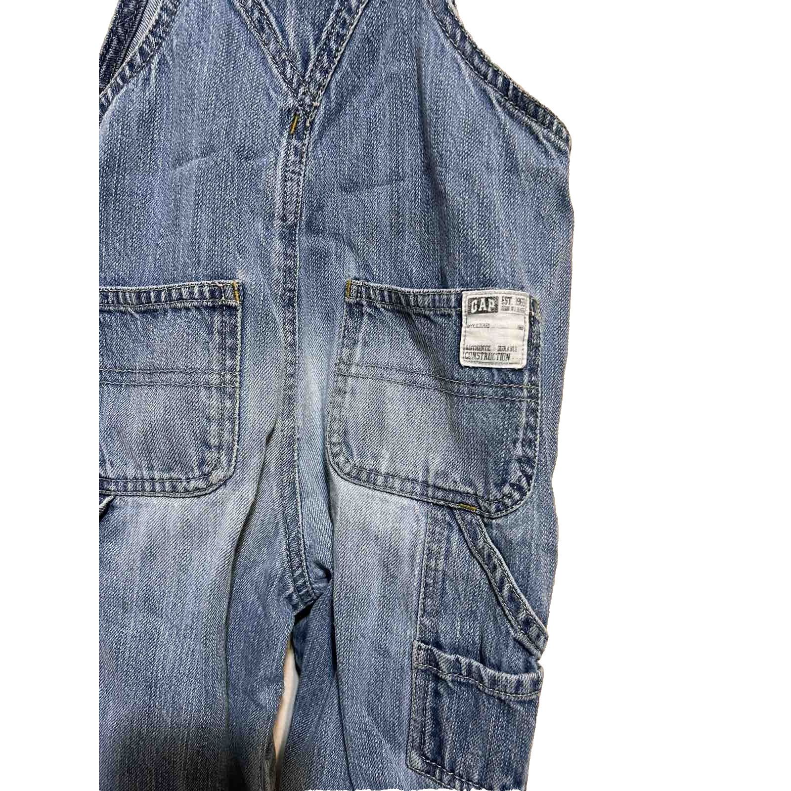 Gap GAP children's blue denim romper Overall A001807 Size 26 - 6 Thumbnail