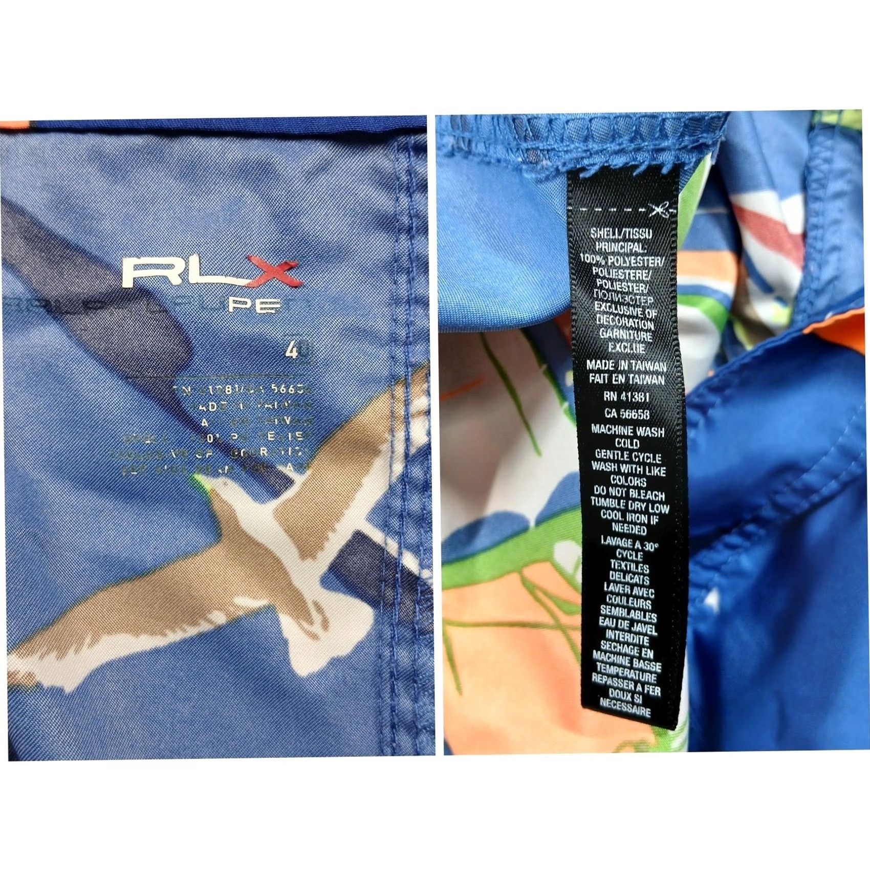 RLX Ralph Lauren VINTAGE RLX Ralph Lauren Nautical Sailboat Print Board Shorts Mens 40 Blue Poly EUC Size US 40 / EU 56 - 4 Thumbnail